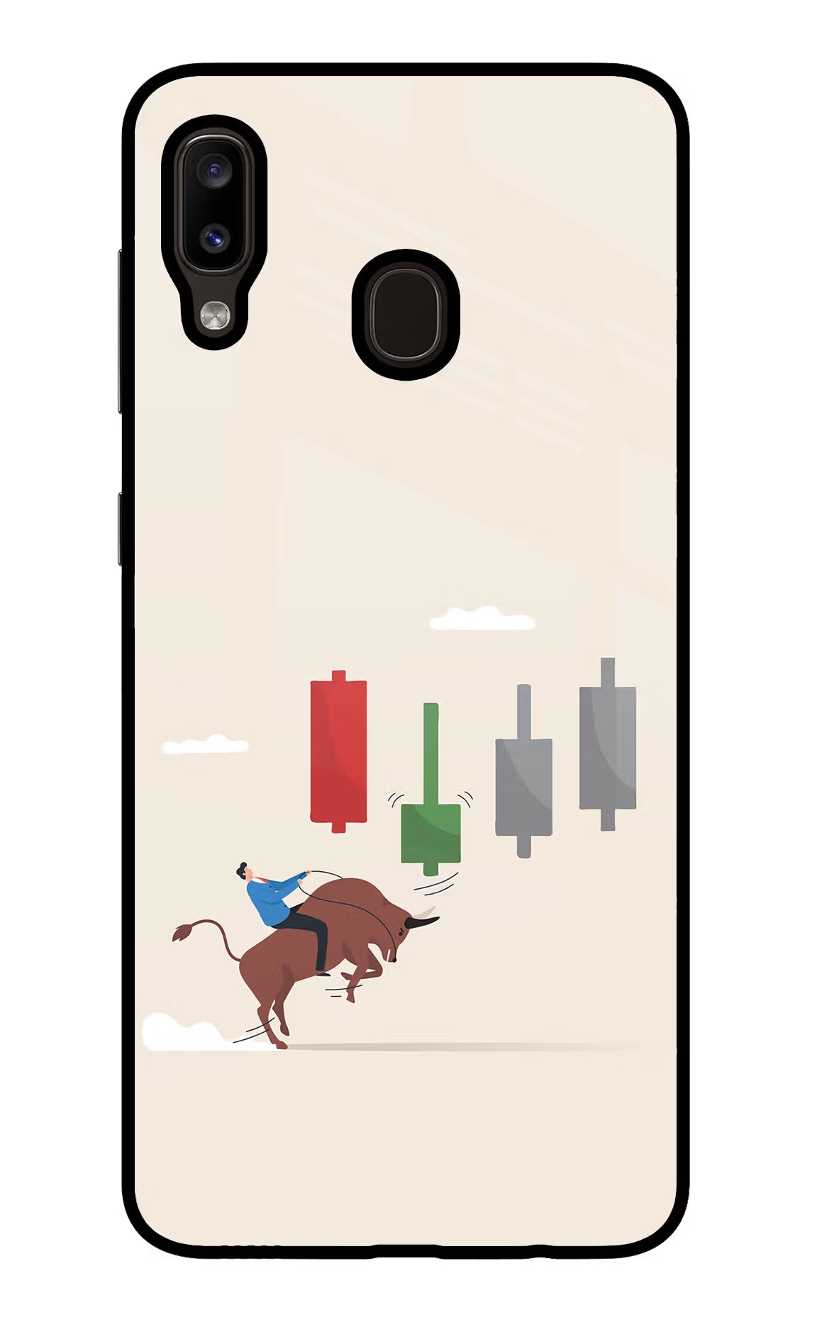 Bull Trading Momentum Samsung A20/M10s Glass Case - Bull Trading Momentum Samsung A20/M10s Glass Case Bull Trading Momentum Samsung A20/M10s Glass Case