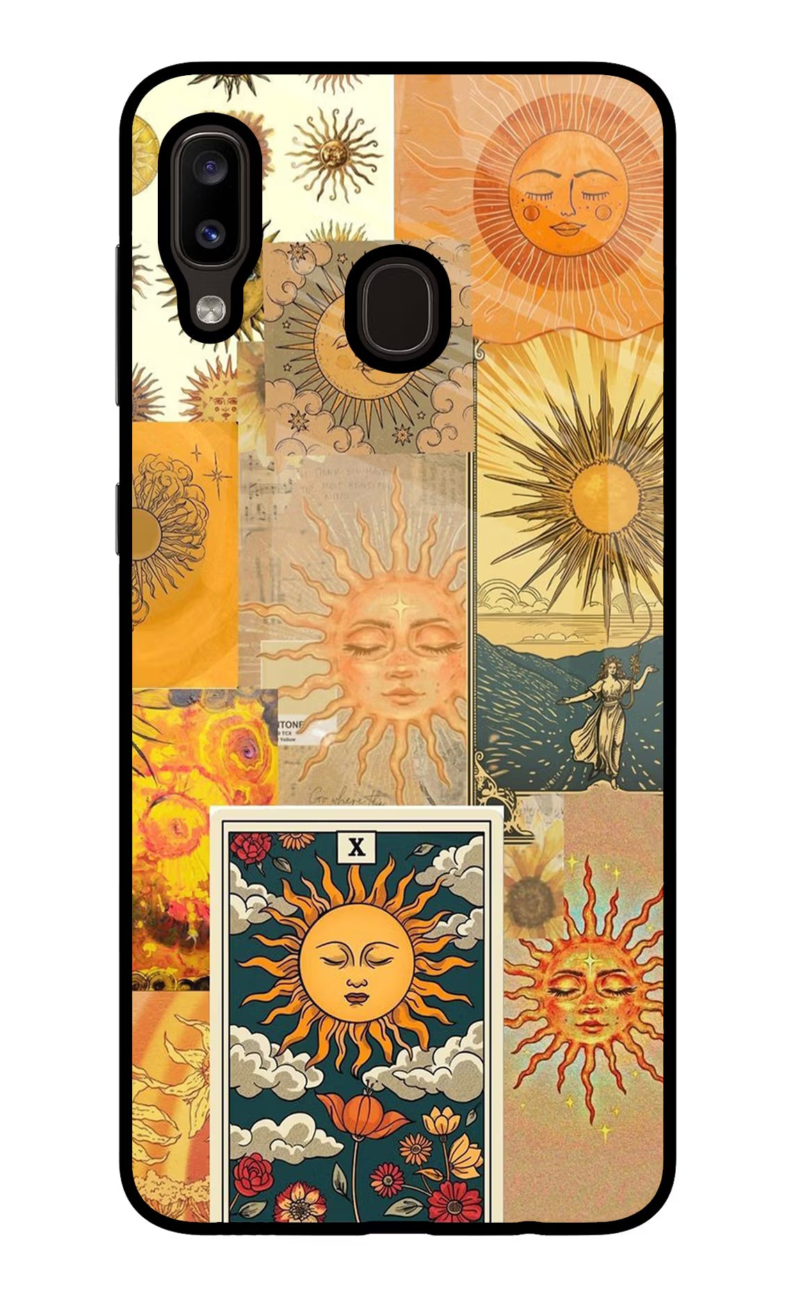 Sun Samsung A20/M10s Glass Case - Sun Samsung A20/M10s Glass Case Sun Samsung A20/M10s Glass Case