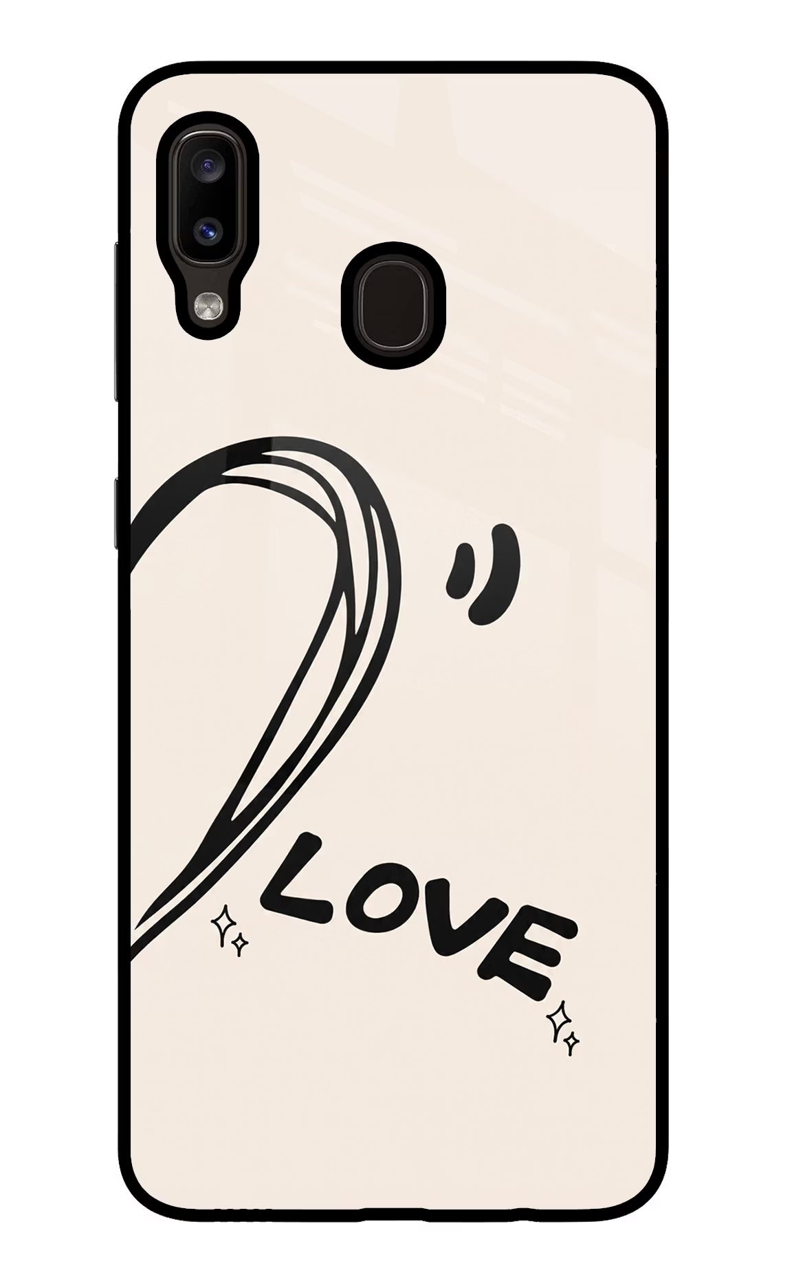 Soul Line Samsung A20/M10s Glass Case - Soul Line Samsung A20/M10s Glass Case Soul Line Samsung A20/M10s Glass Case