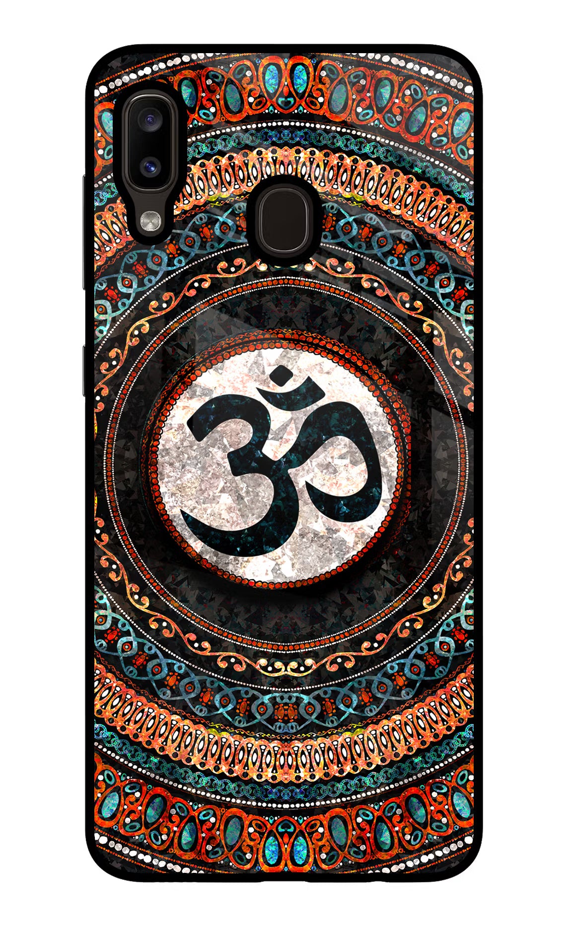 Om Culture Samsung A20/M10s Glass Case - Om Culture Samsung A20/M10s Glass Case Om Culture Samsung A20/M10s Glass Case