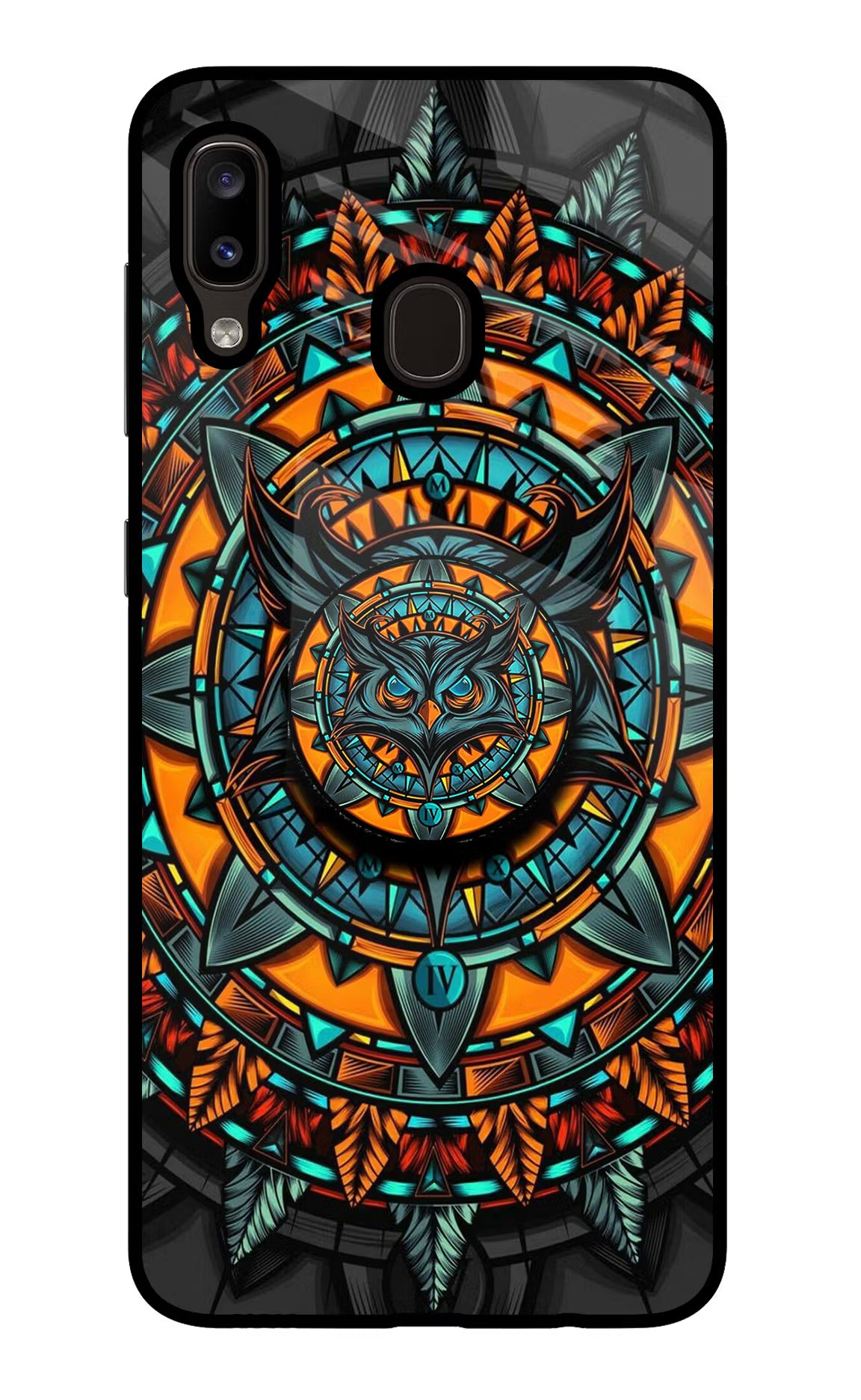 Angry Owl Samsung A20/M10s Glass Case - Angry Owl Samsung A20/M10s Glass Case Angry Owl Samsung A20/M10s Glass Case