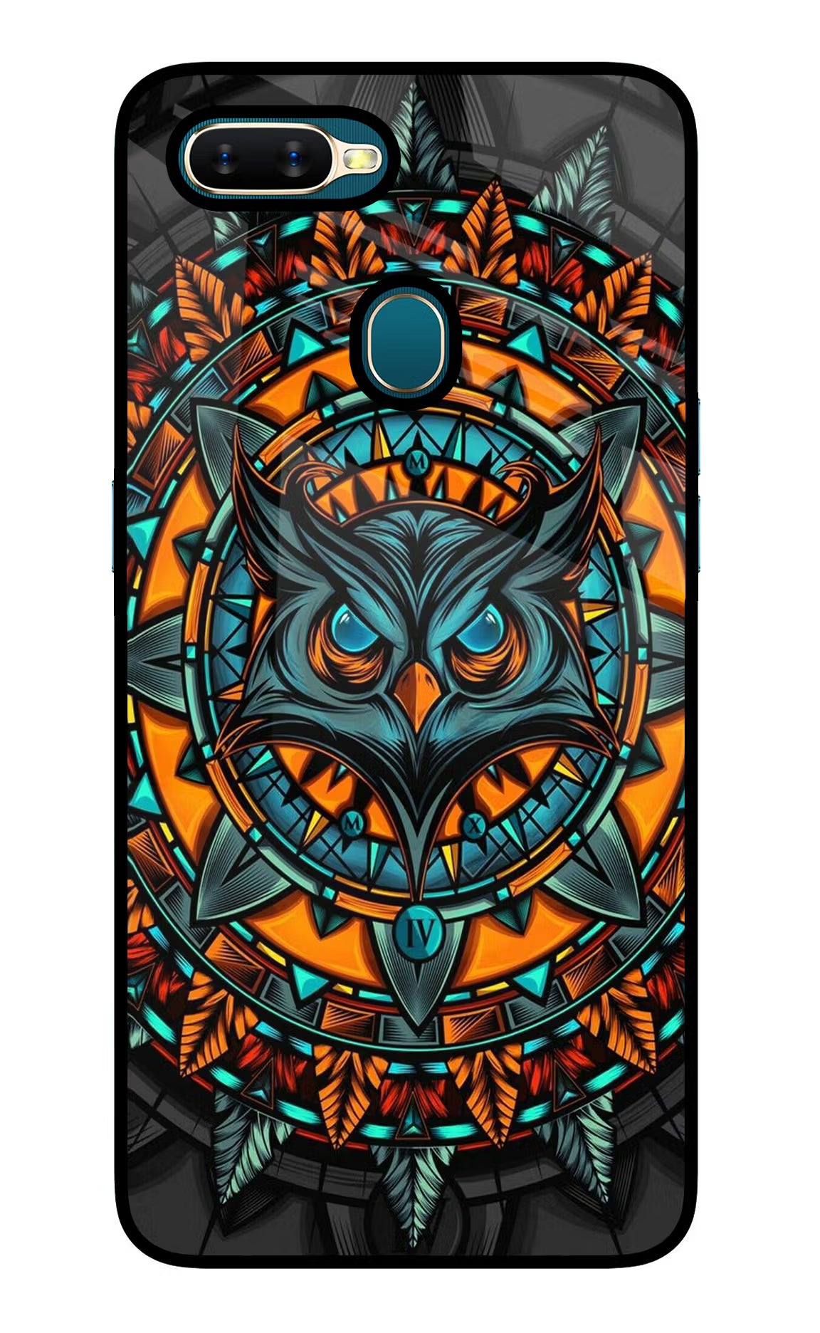 Angry Owl Art Oppo A7/A5s/A12 Glass Case - Angry Owl Art Oppo A7/A5s/A12 Glass Case Angry Owl Art Oppo A7/A5s/A12 Glass Case