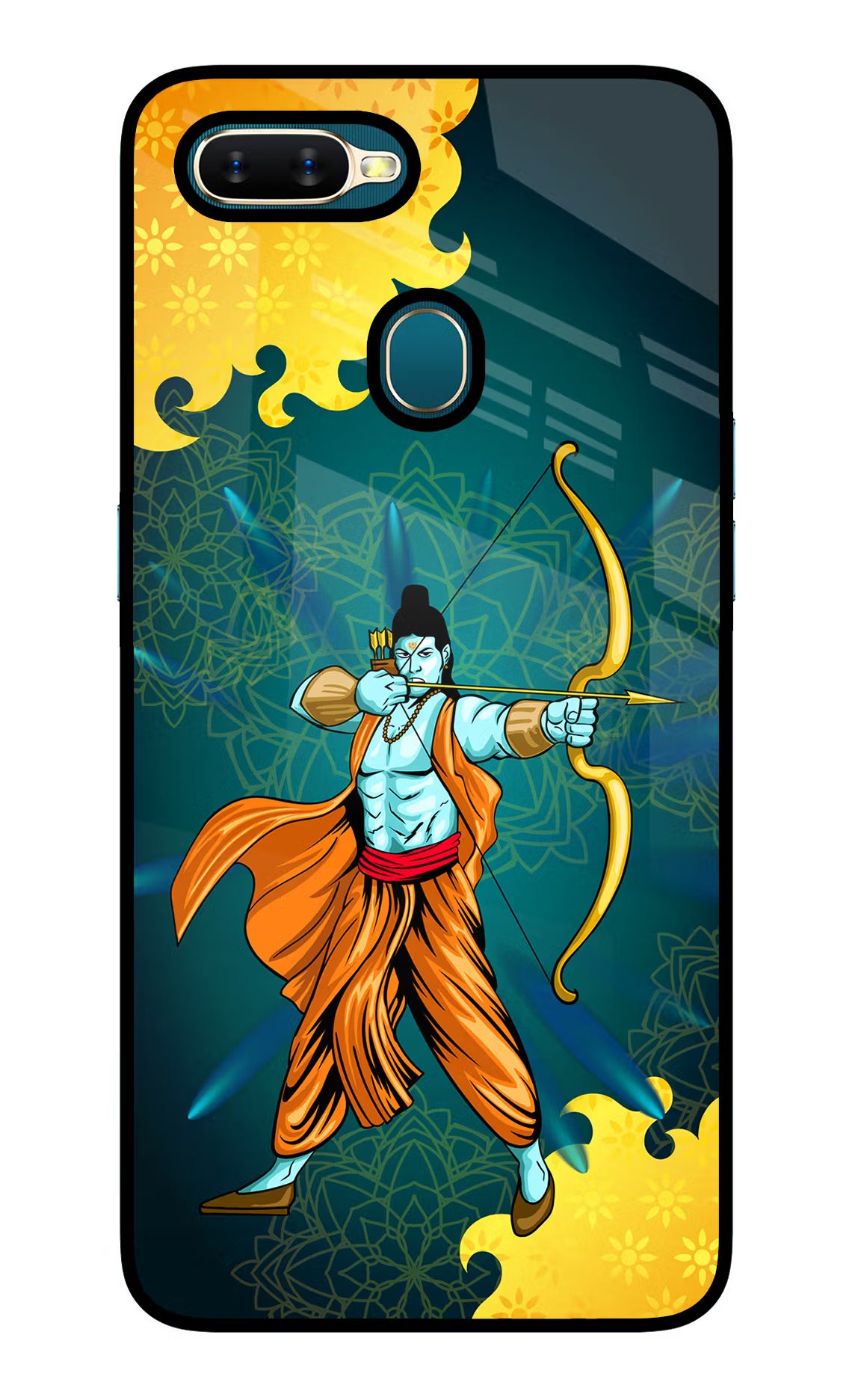 Lord Ram - 6 Oppo A7/A5s/A12 Glass Case - Lord Ram - 6 Oppo A7/A5s/A12 Glass Case Lord Ram - 6 Oppo A7/A5s/A12 Glass Case