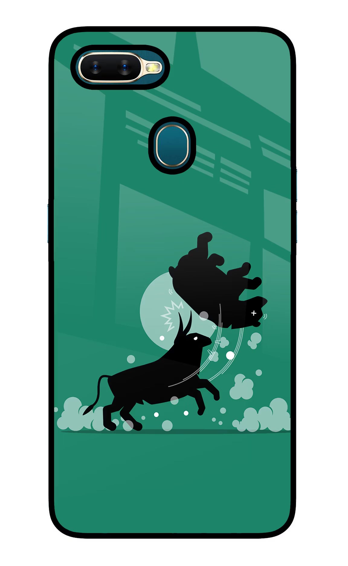 Bull Conqueror Oppo A7/A5s/A12 Glass Case - Bull Conqueror Oppo A7/A5s/A12 Glass Case Bull Conqueror Oppo A7/A5s/A12 Glass Case