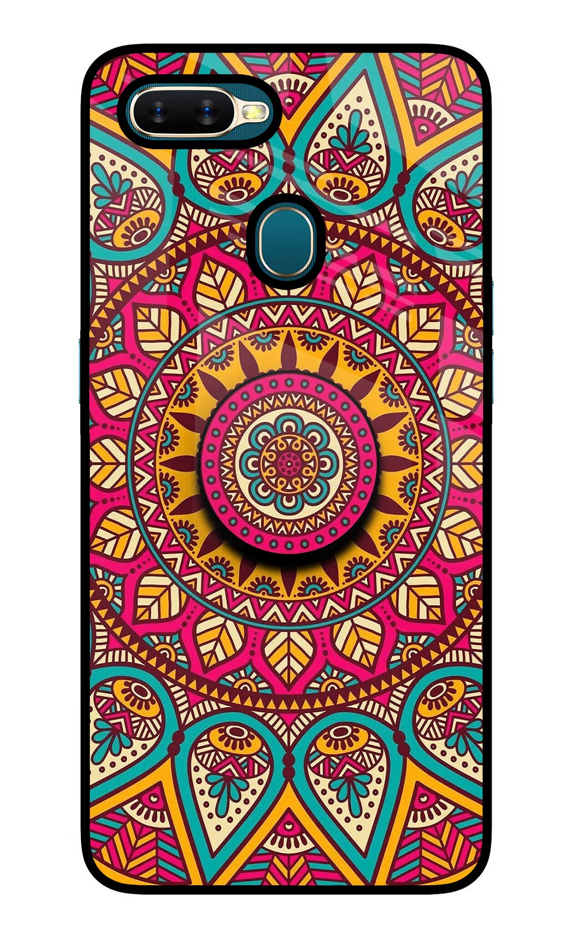 Mandala Oppo A7/A5s/A12 Glass Case - Mandala Oppo A7/A5s/A12 Glass Case Mandala Oppo A7/A5s/A12 Glass Case