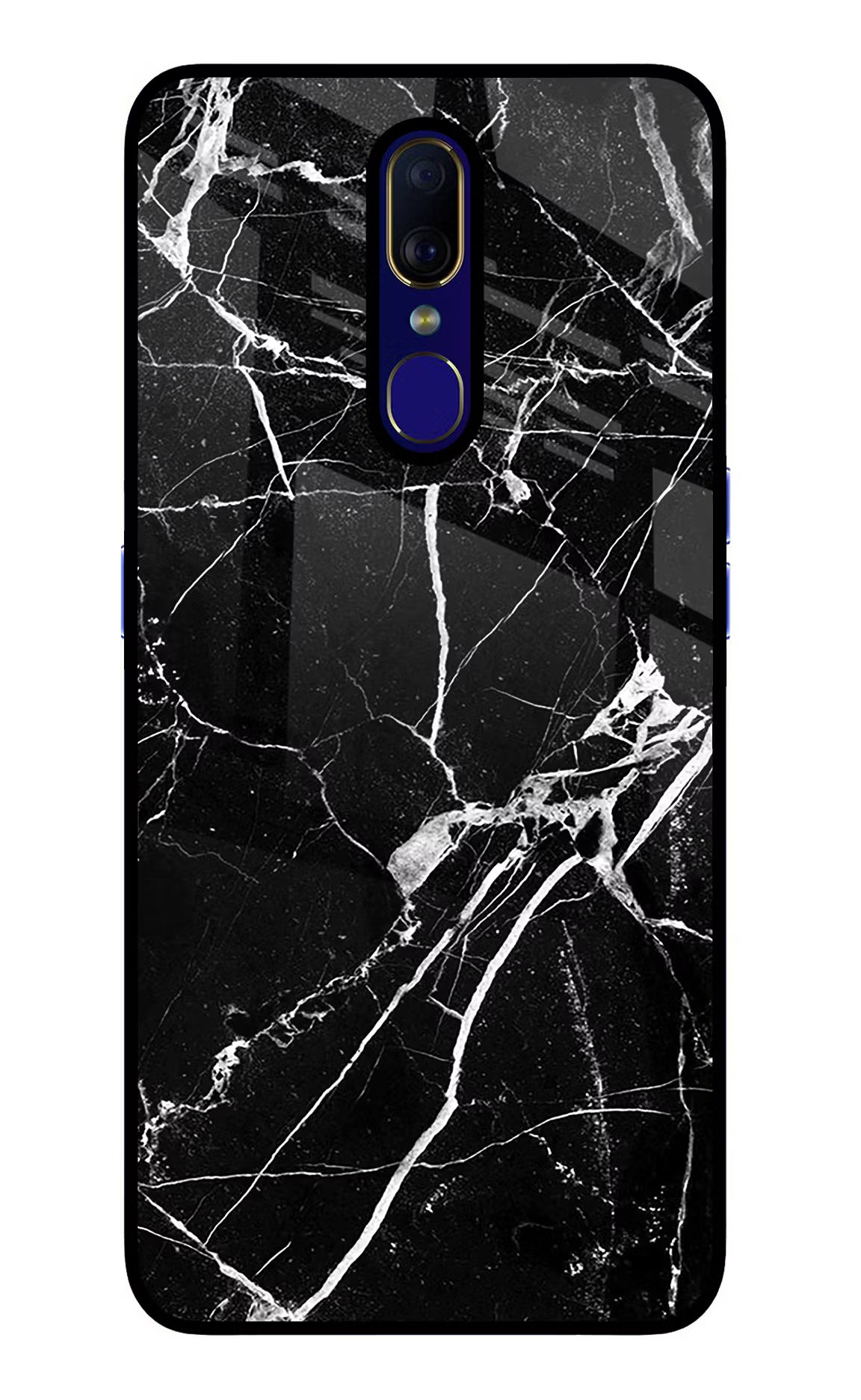 Black Marble Pattern Oppo F11 Glass Case - Black Marble Pattern Oppo F11 Glass Case Black Marble Pattern Oppo F11 Glass Case
