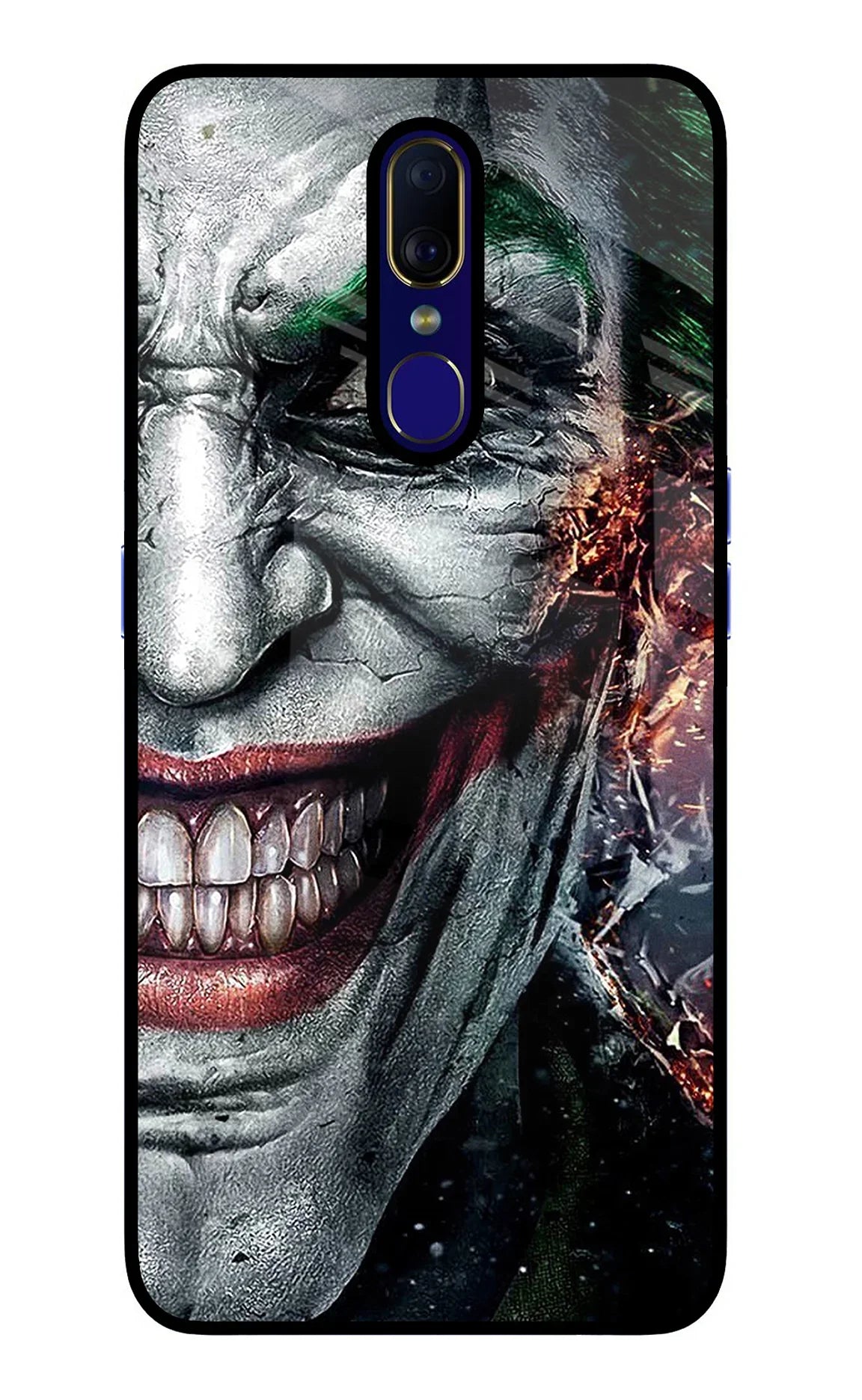 Joker Cam Oppo F11 Glass Case - Joker Cam Oppo F11 Glass Case Joker Cam Oppo F11 Glass Case