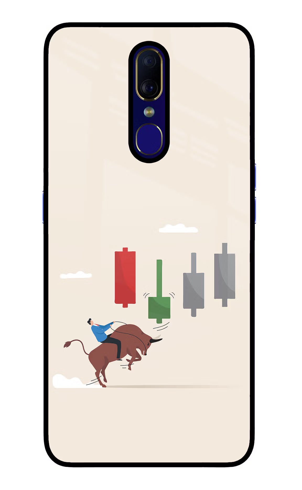 Bull Trading Momentum Oppo F11 Glass Case - Bull Trading Momentum Oppo F11 Glass Case Bull Trading Momentum Oppo F11 Glass Case