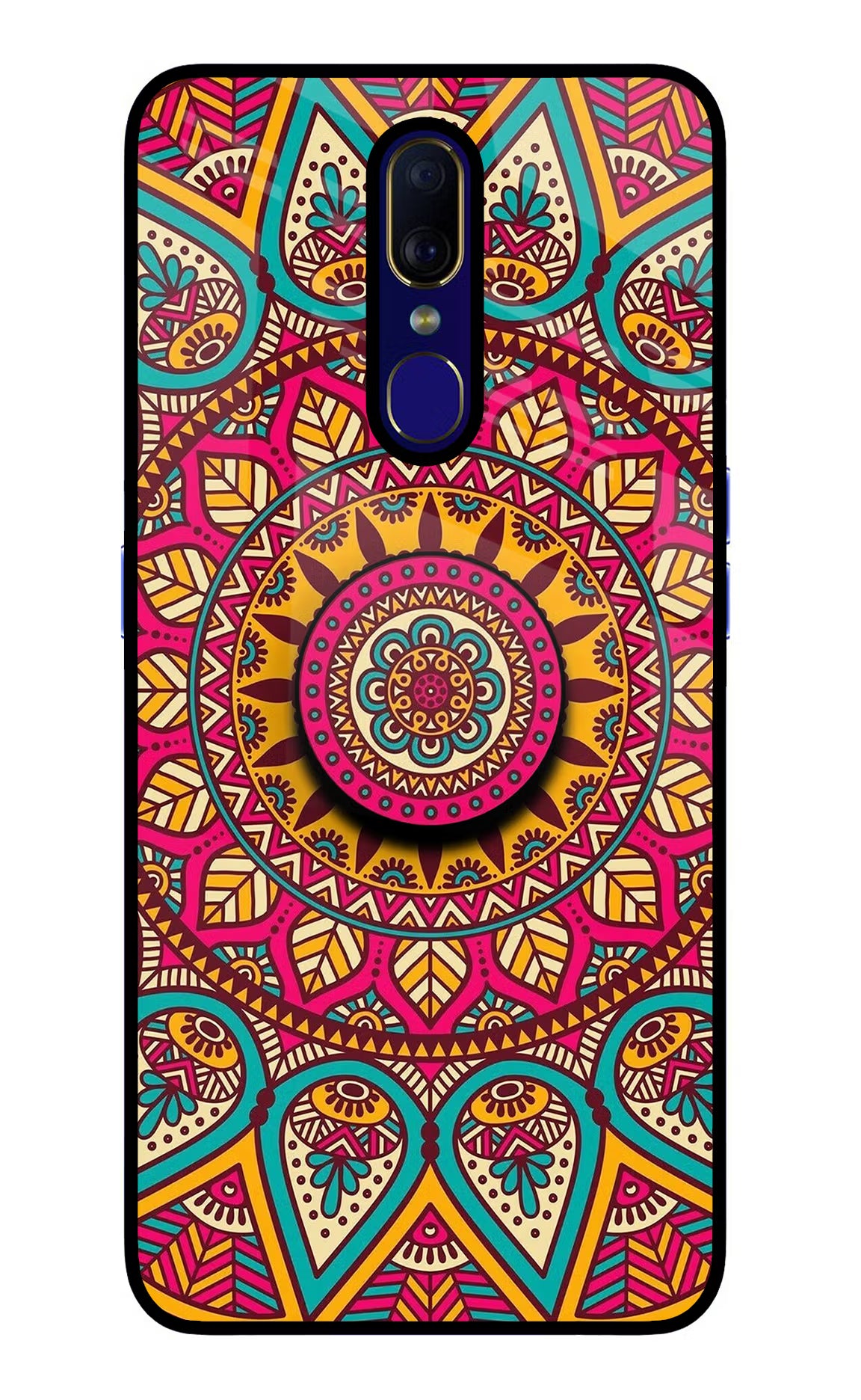 Mandala Oppo F11 Glass Case - Mandala Oppo F11 Glass Case Mandala Oppo F11 Glass Case
