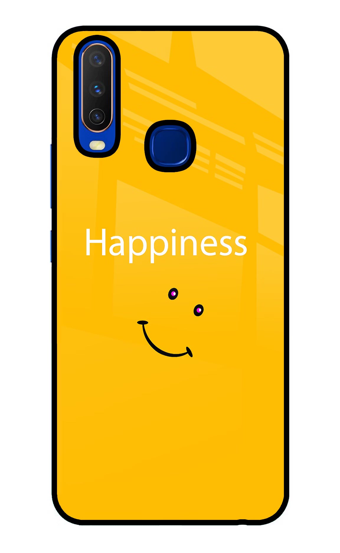 Happiness With Smiley Vivo Y15/Y17 Glass Case - Happiness With Smiley Vivo Y15/Y17 Glass Case Happiness With Smiley Vivo Y15/Y17 Glass Case