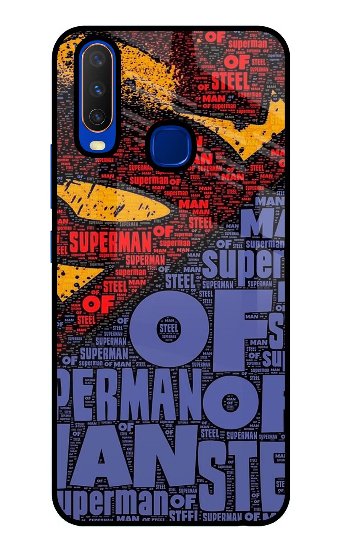 Superman Vivo Y15/Y17 Glass Case - Superman Vivo Y15/Y17 Glass Case Superman Vivo Y15/Y17 Glass Case