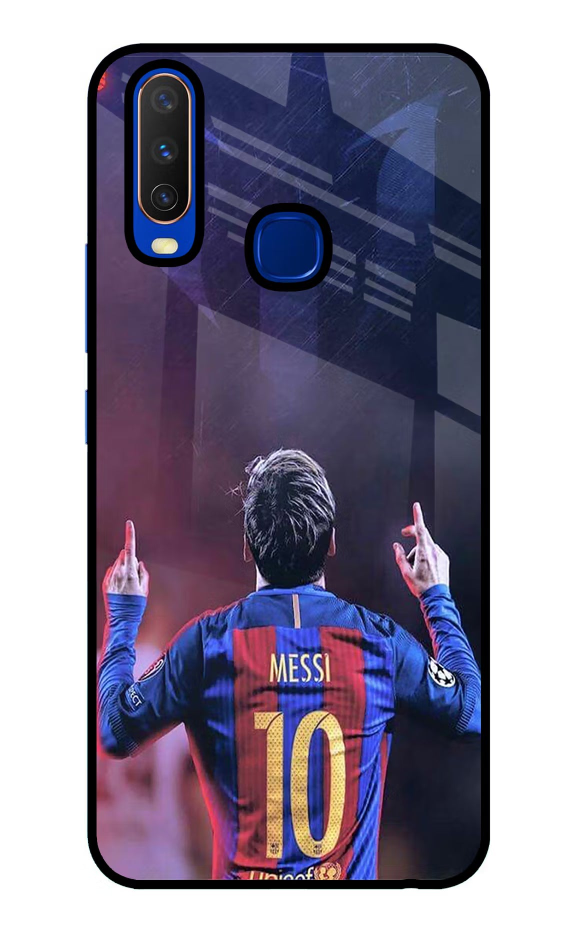 Messi Vivo Y15/Y17 Glass Case - Messi Vivo Y15/Y17 Glass Case Messi Vivo Y15/Y17 Glass Case