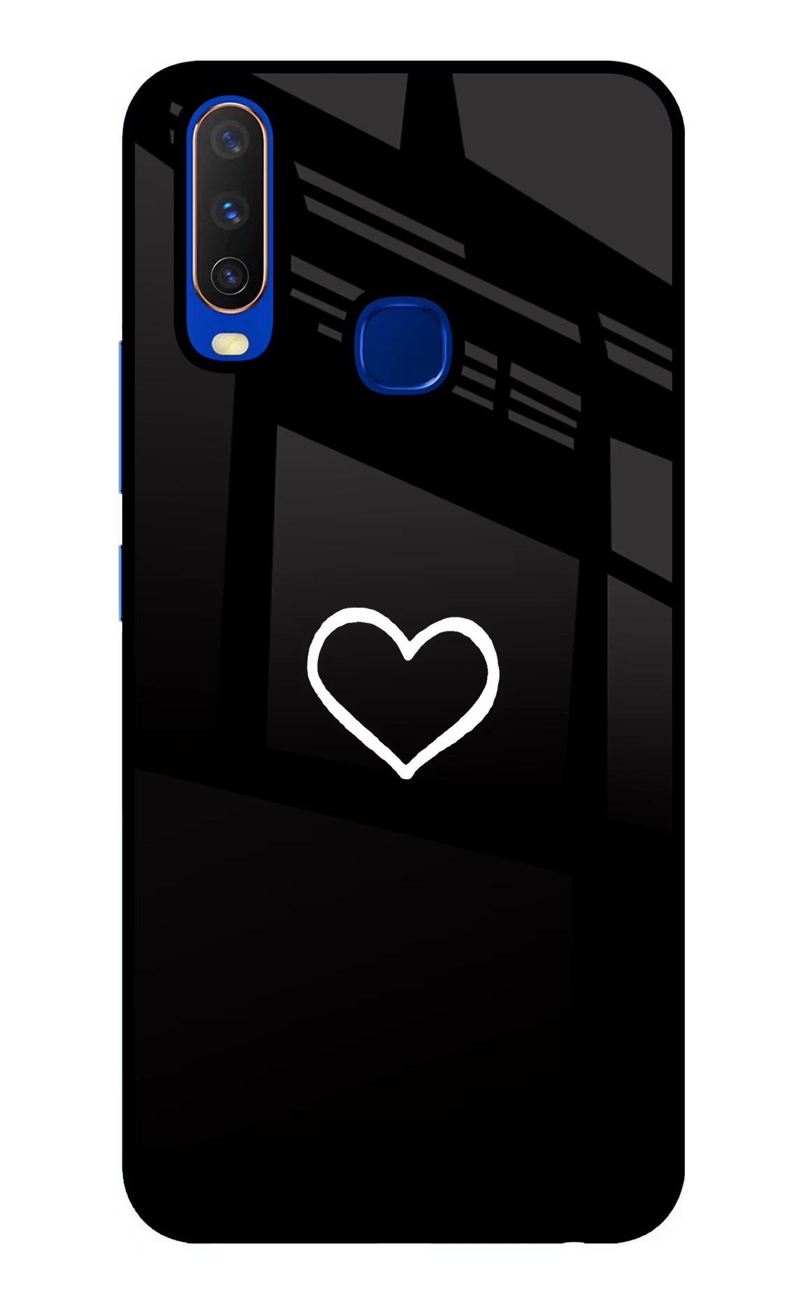 Heart Vivo Y15/Y17 Glass Case - Heart Vivo Y15/Y17 Glass Case Heart Vivo Y15/Y17 Glass Case