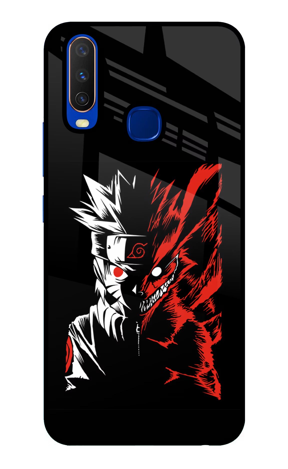 Naruto Two Face Vivo Y15/Y17 Glass Case - Naruto Two Face Vivo Y15/Y17 Glass Case Naruto Two Face Vivo Y15/Y17 Glass Case