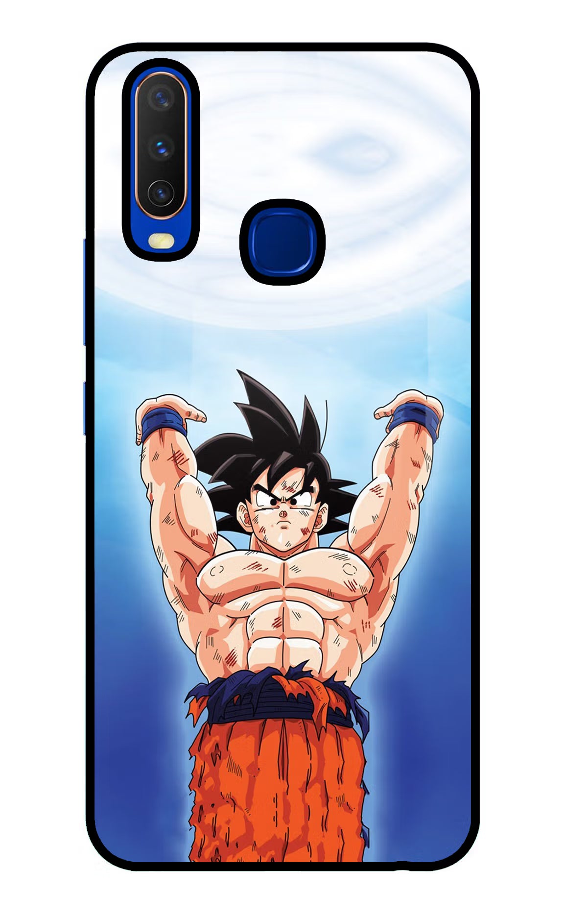 Goku Power Vivo Y15/Y17 Glass Case - Goku Power Vivo Y15/Y17 Glass Case Goku Power Vivo Y15/Y17 Glass Case