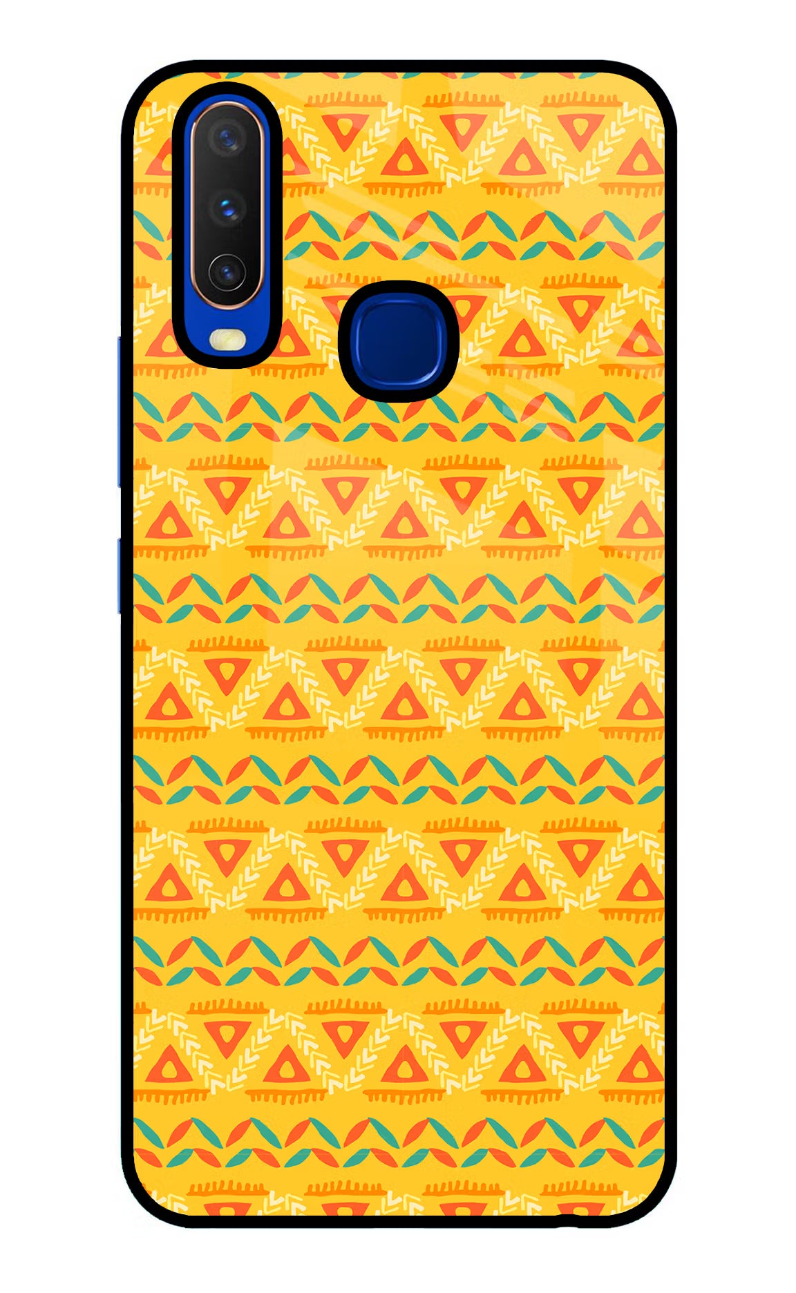 Tribal Pattern Vivo Y15/Y17 Glass Case - Tribal Pattern Vivo Y15/Y17 Glass Case Tribal Pattern Vivo Y15/Y17 Glass Case
