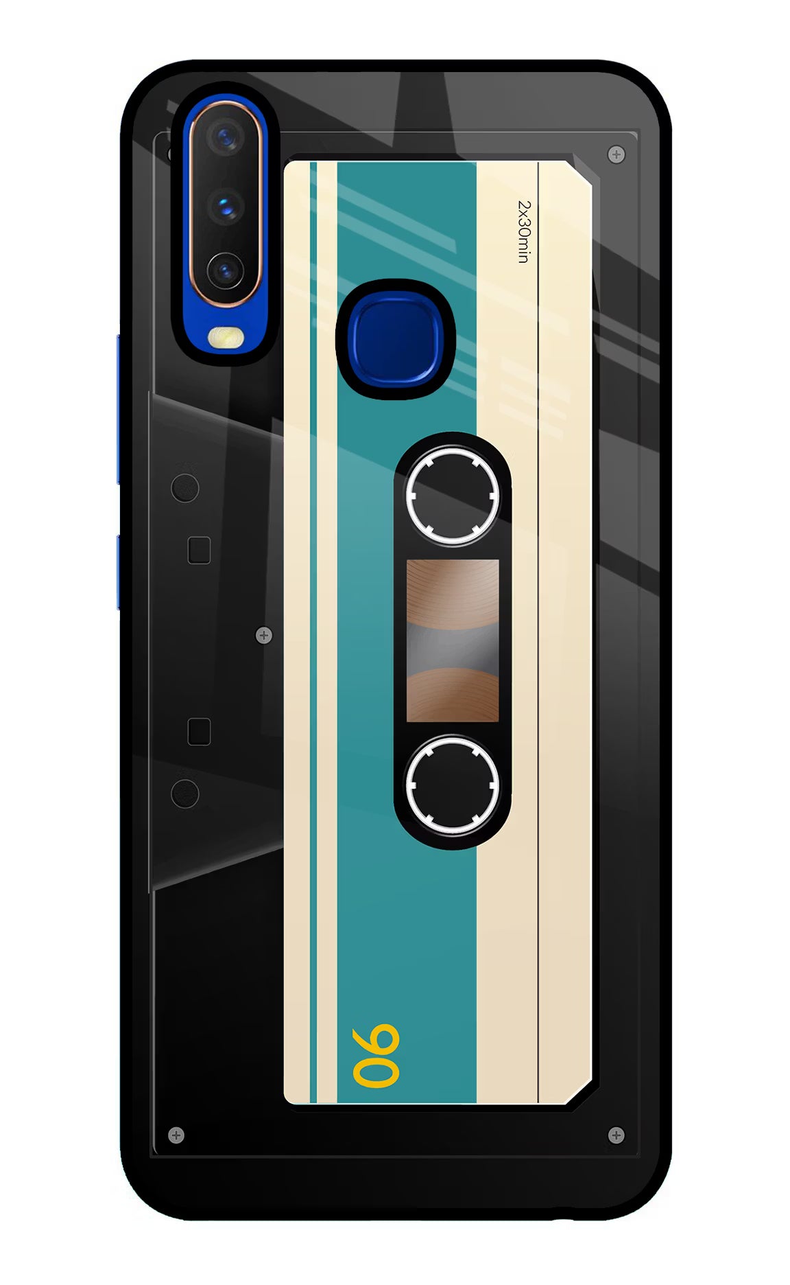 Cassette Vivo Y15/Y17 Glass Case - Cassette Vivo Y15/Y17 Glass Case Cassette Vivo Y15/Y17 Glass Case