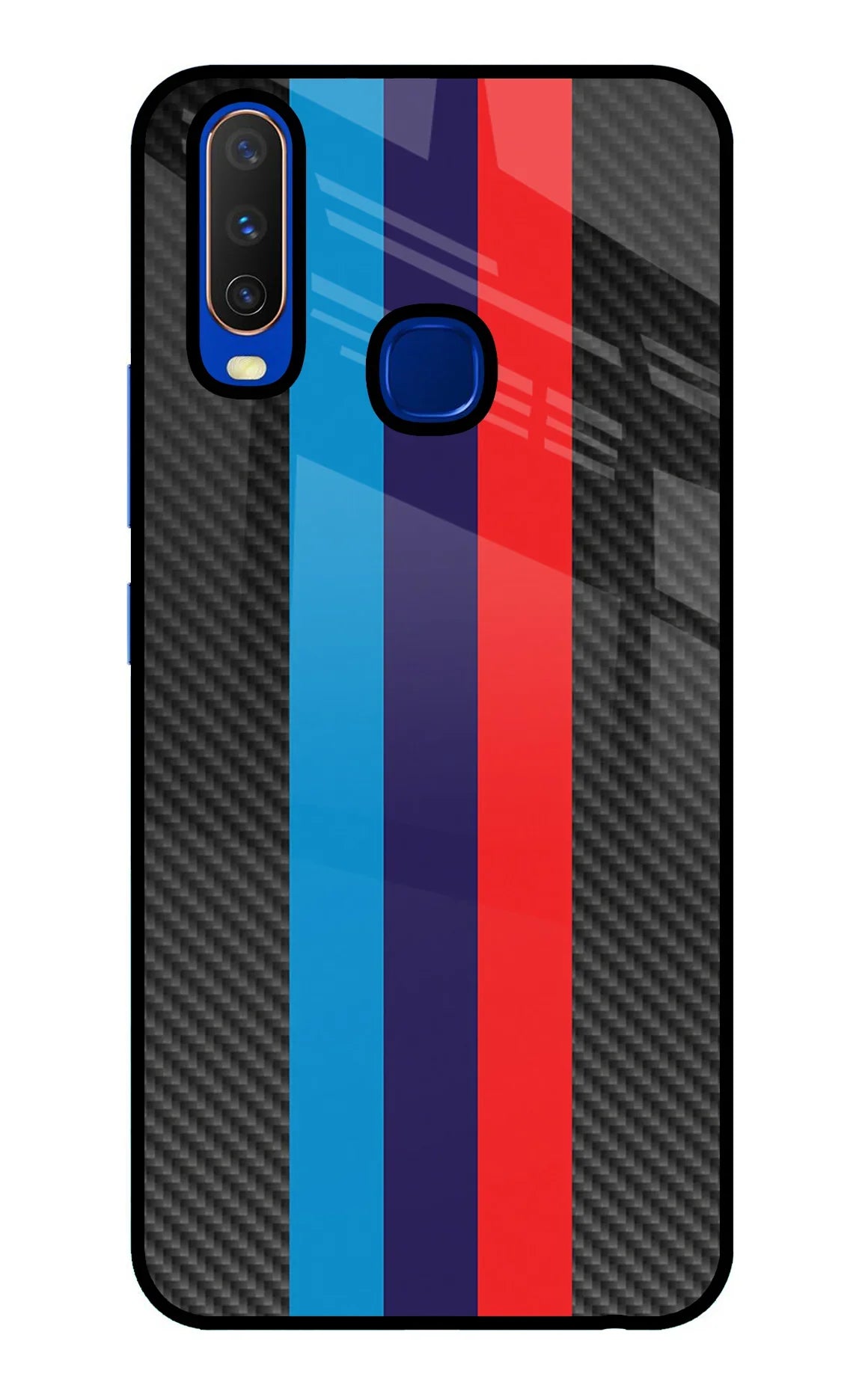 BMW Stripes Pattern Vivo Y15/Y17 Glass Case - BMW Stripes Pattern Vivo Y15/Y17 Glass Case BMW Stripes Pattern Vivo Y15/Y17 Glass Case