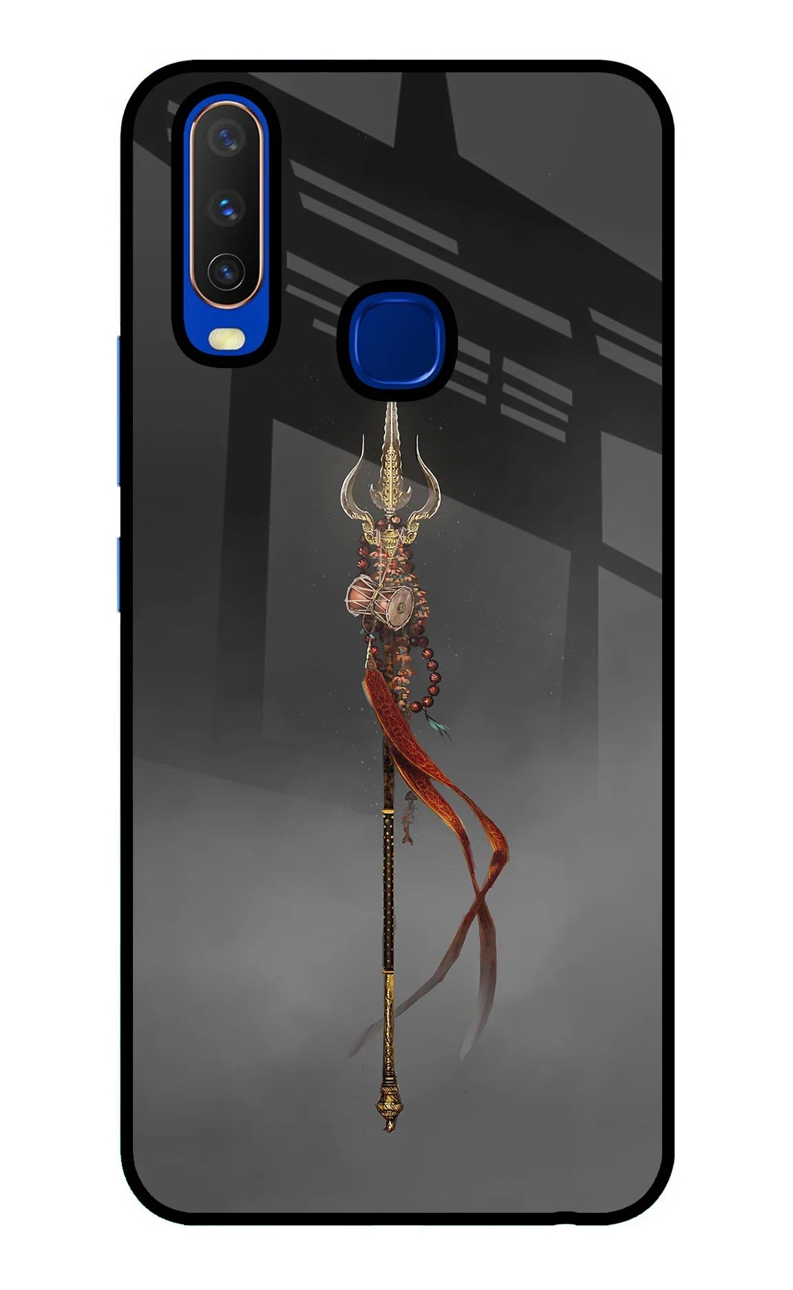 Shiv Trishul Vivo Y15/Y17 Glass Case - Shiv Trishul Vivo Y15/Y17 Glass Case Shiv Trishul Vivo Y15/Y17 Glass Case