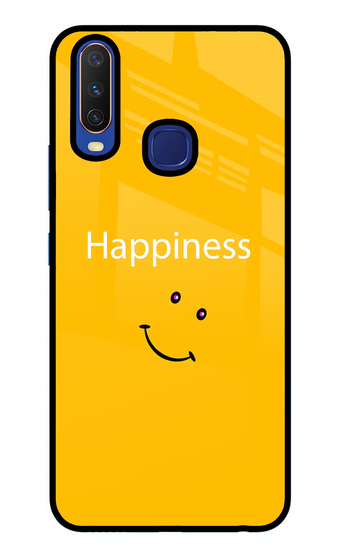 Happiness With Smiley Vivo Y11/Y12/U10 Glass Case - Happiness With Smiley Vivo Y11/Y12/U10 Glass Case Happiness With Smiley Vivo Y11/Y12/U10 Glass Case