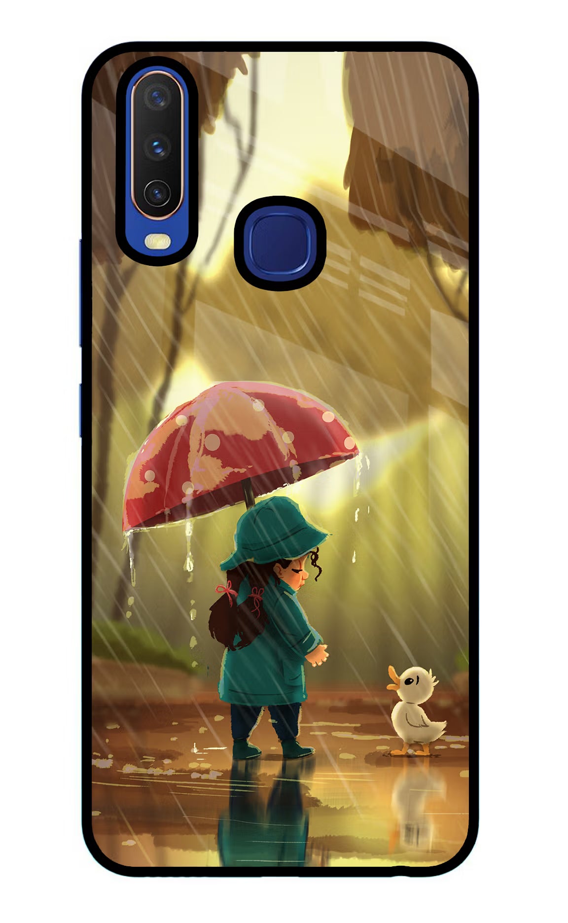 Rainy Day Vivo Y11/Y12/U10 Glass Case - Rainy Day Vivo Y11/Y12/U10 Glass Case Rainy Day Vivo Y11/Y12/U10 Glass Case
