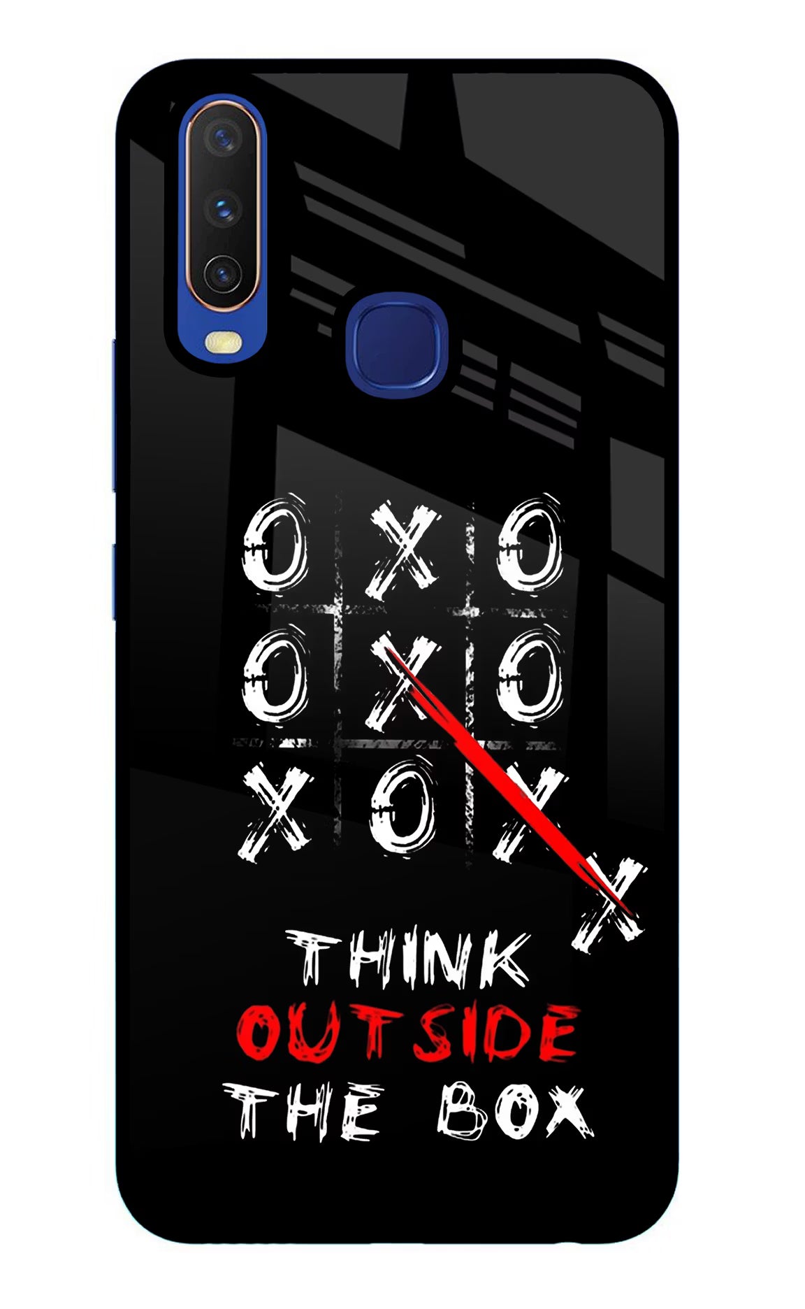 Think out of the BOX Vivo Y11/Y12/U10 Glass Case - Think out of the BOX Vivo Y11/Y12/U10 Glass Case Think out of the BOX Vivo Y11/Y12/U10 Glass Case