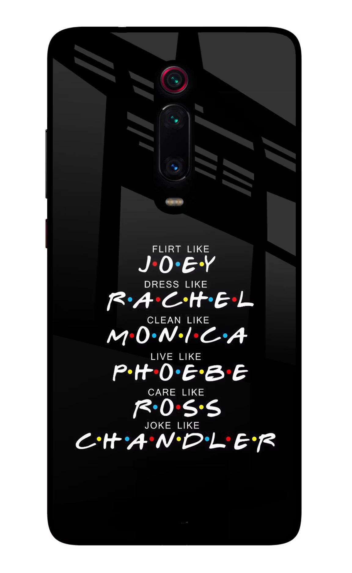 FRIENDS Character Redmi K20/K20 Pro Glass Case - FRIENDS Character Redmi K20/K20 Pro Glass Case FRIENDS Character Redmi K20/K20 Pro Glass Case