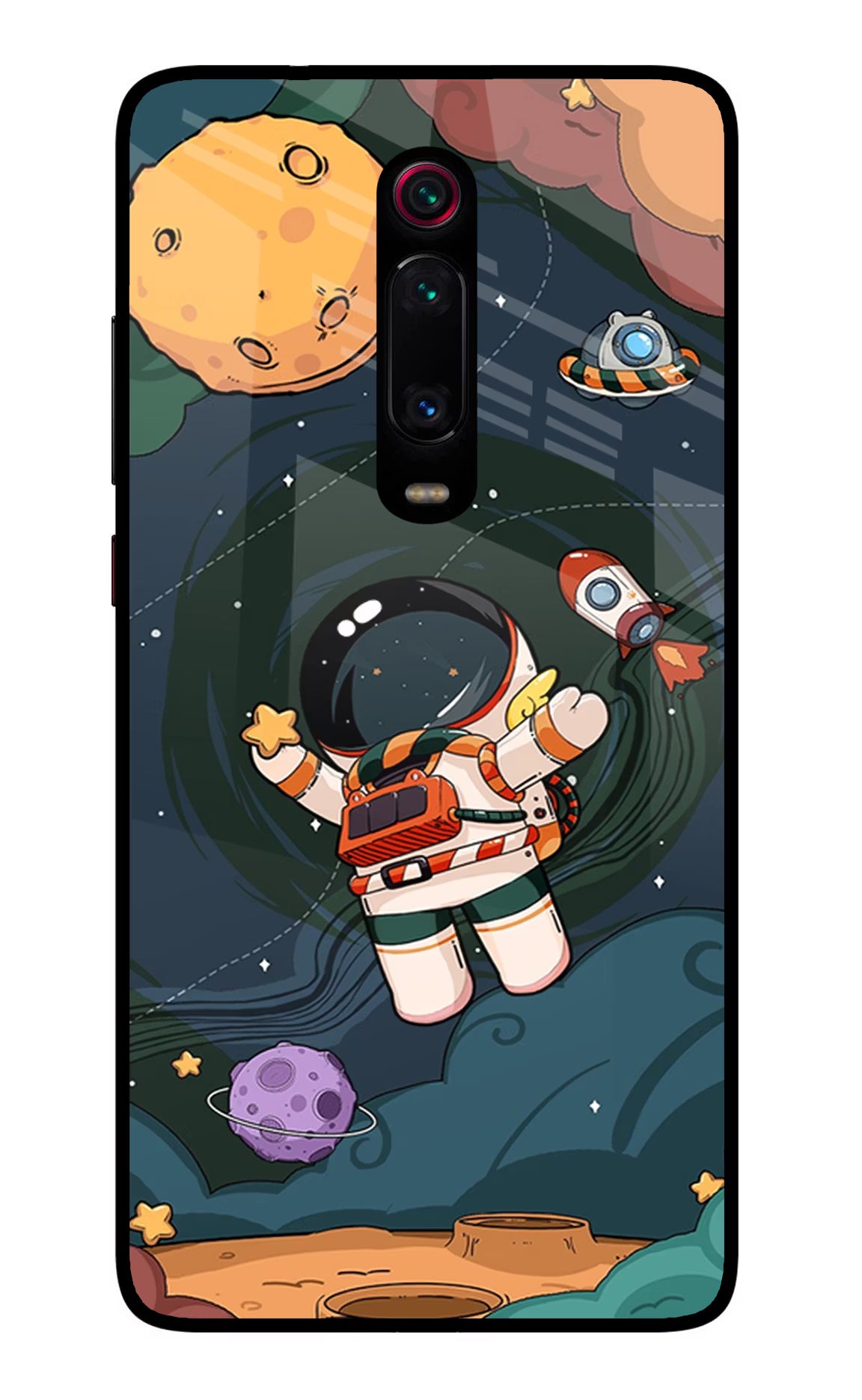 Cartoon Astronaut Redmi K20/K20 Pro Glass Case - Cartoon Astronaut Redmi K20/K20 Pro Glass Case Cartoon Astronaut Redmi K20/K20 Pro Glass Case