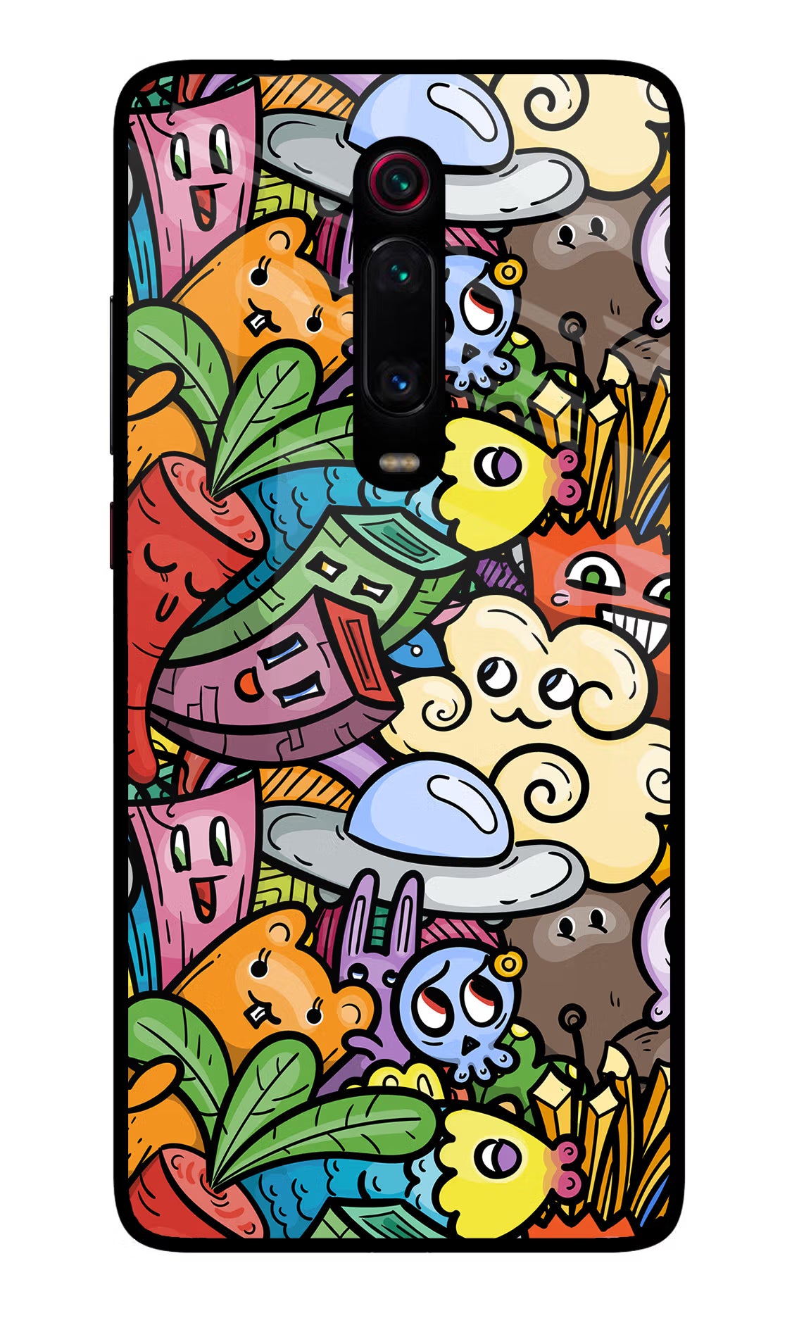Veggie Doodle Redmi K20 Pro Glass Case - Veggie Doodle Redmi K20 Pro Glass Case Veggie Doodle Redmi K20 Pro Glass Case