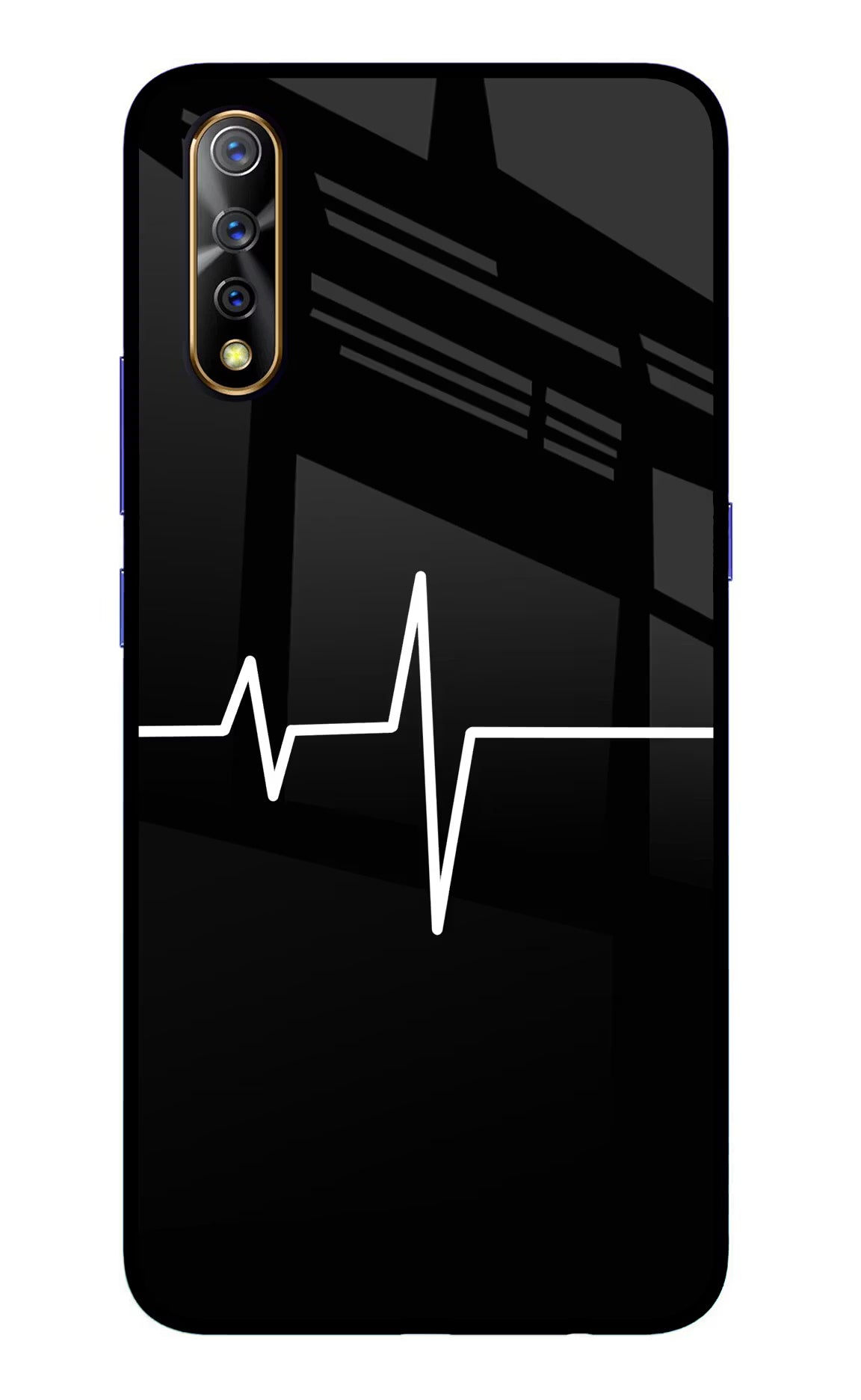 Heart Beats Vivo S1/Z1x Glass Case - Heart Beats Vivo S1/Z1x Glass Case Heart Beats Vivo S1/Z1x Glass Case