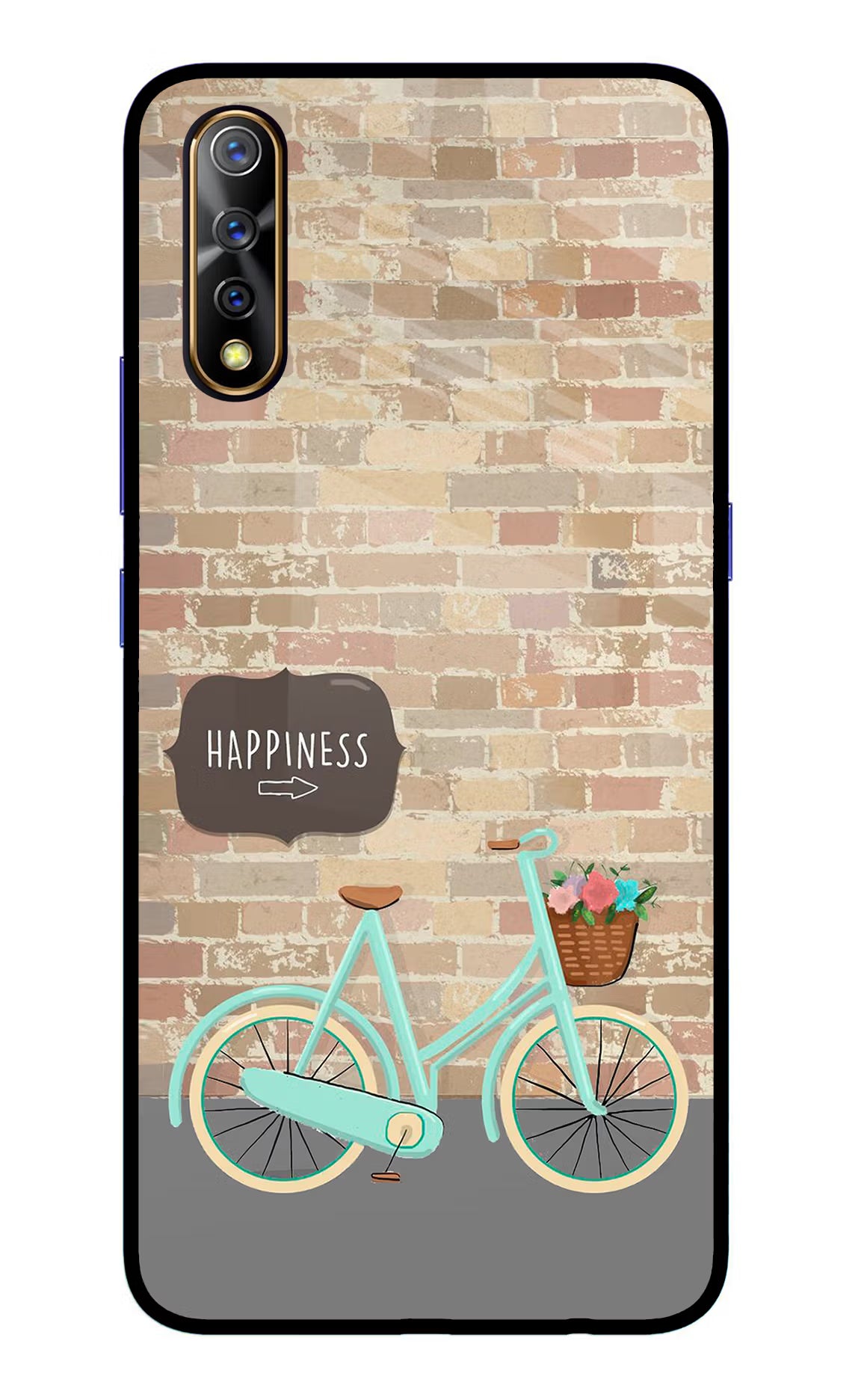 Happiness Artwork Vivo S1/Z1x Glass Case - Happiness Artwork Vivo S1/Z1x Glass Case Happiness Artwork Vivo S1/Z1x Glass Case