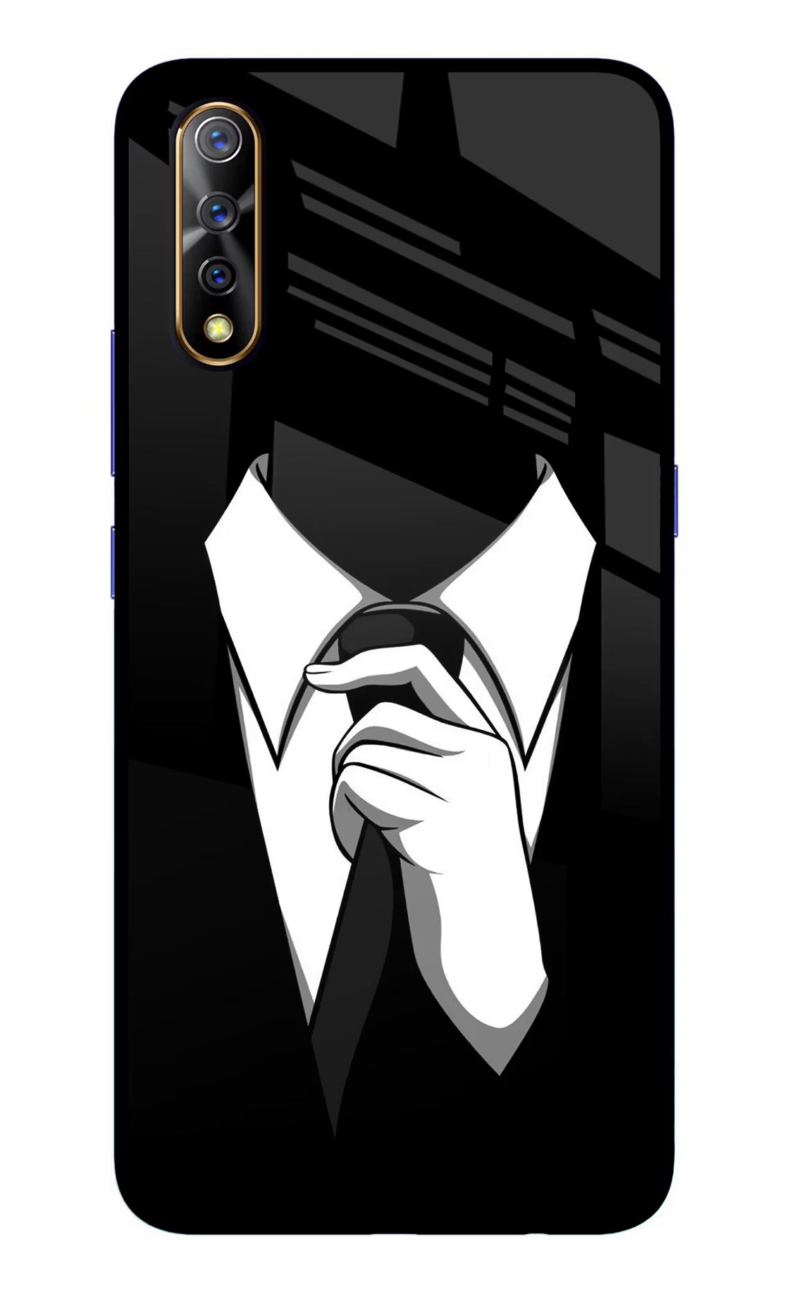 Black Tie Vivo S1/Z1x Glass Case - Black Tie Vivo S1/Z1x Glass Case Black Tie Vivo S1/Z1x Glass Case