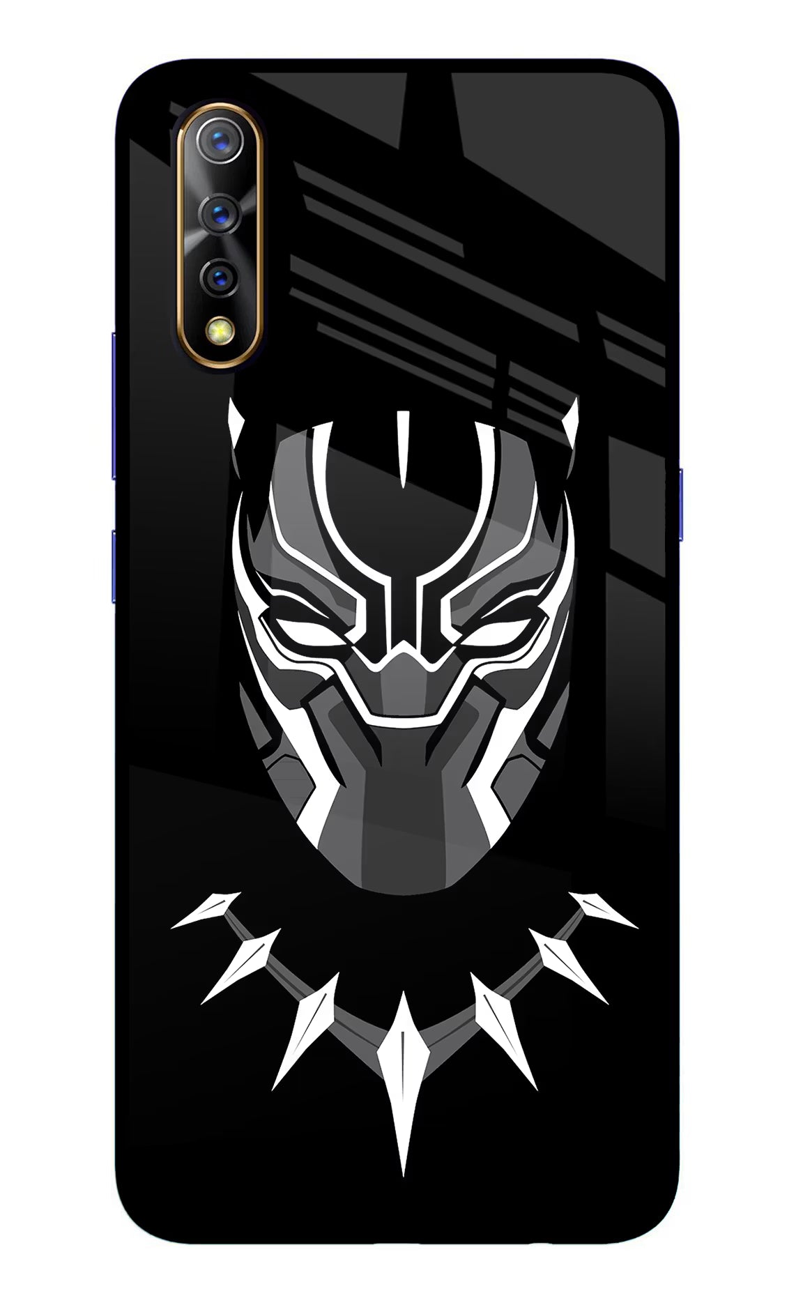 Black Panther Vivo S1/Z1x Glass Case - Black Panther Vivo S1/Z1x Glass Case Black Panther Vivo S1/Z1x Glass Case