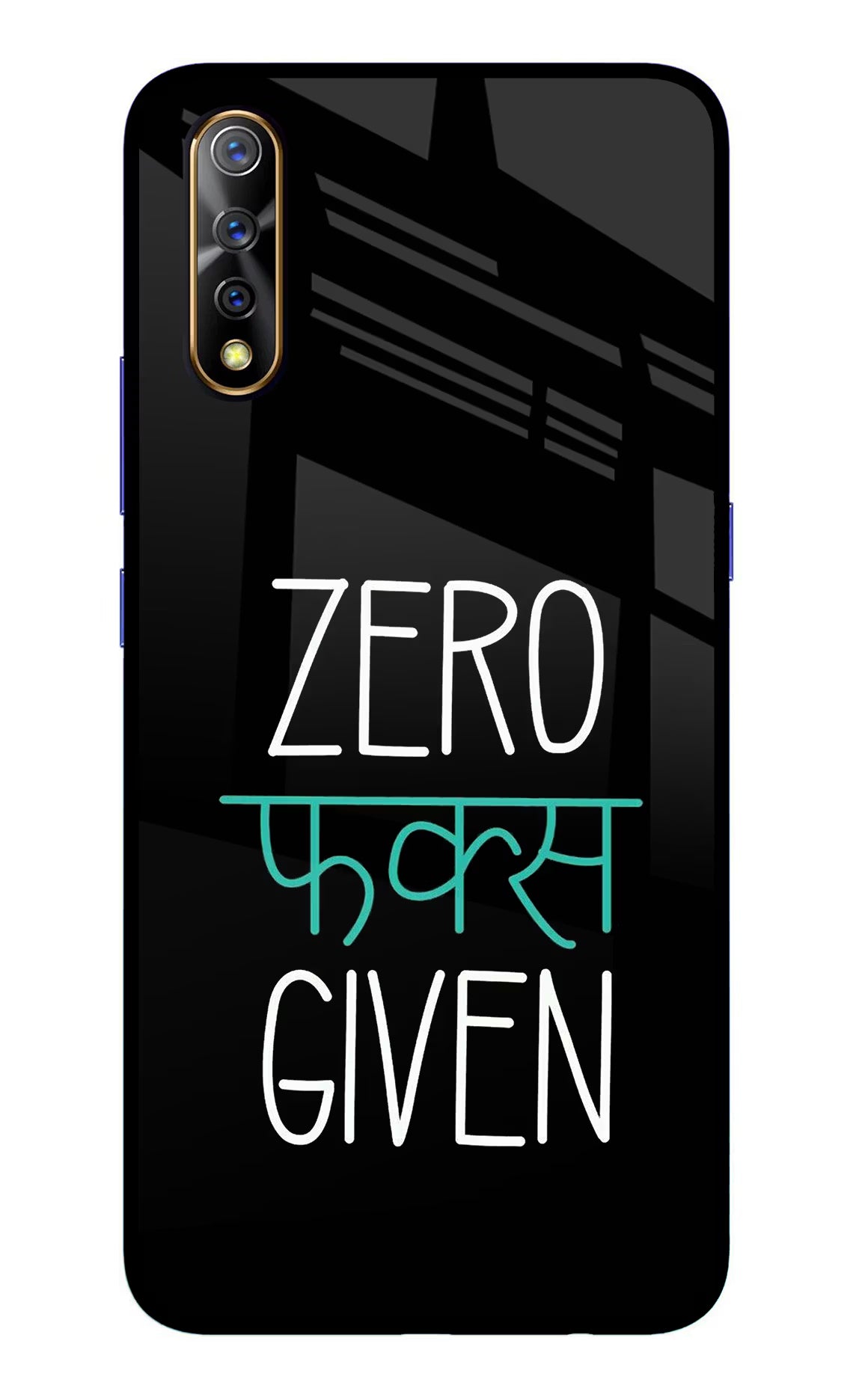 Zero Fucks Given Vivo S1/Z1x Glass Case - Zero Fucks Given Vivo S1/Z1x Glass Case Zero Fucks Given Vivo S1/Z1x Glass Case