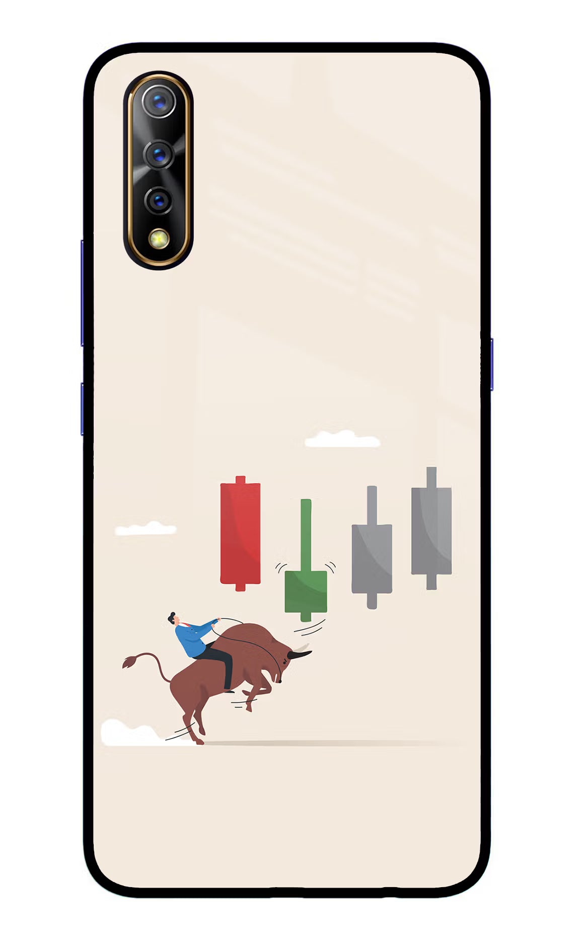 Bull Trading Momentum Vivo S1/Z1x Glass Case - Bull Trading Momentum Vivo S1/Z1x Glass Case Bull Trading Momentum Vivo S1/Z1x Glass Case