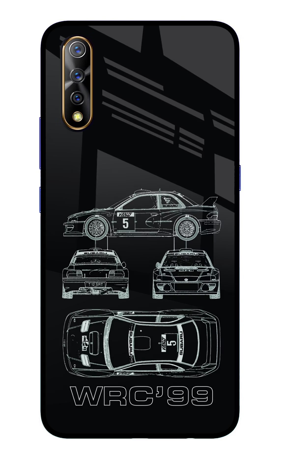 WRC'99 Vivo S1/Z1x Glass Case - WRC'99 Vivo S1/Z1x Glass Case WRC'99 Vivo S1/Z1x Glass Case