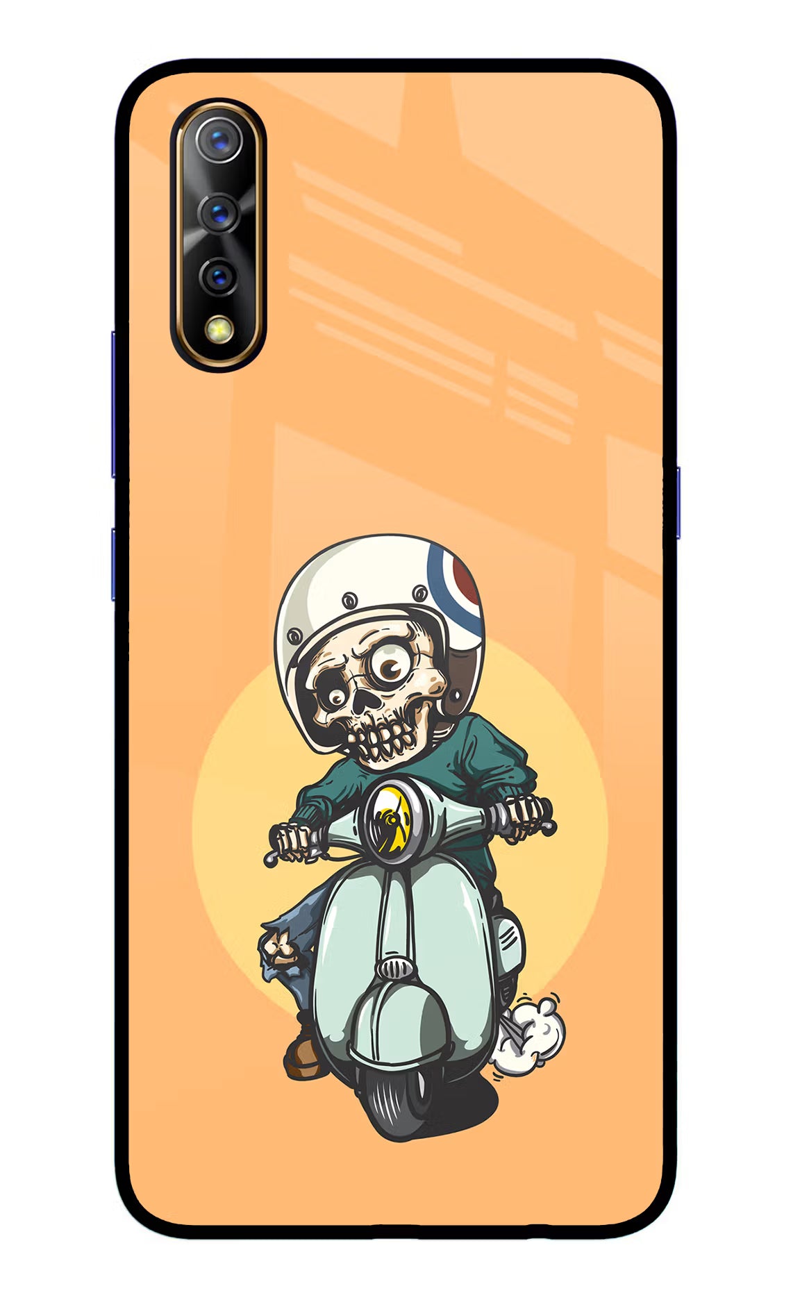 Undead Biker Vivo S1/Z1x Glass Case - Undead Biker Vivo S1/Z1x Glass Case Undead Biker Vivo S1/Z1x Glass Case