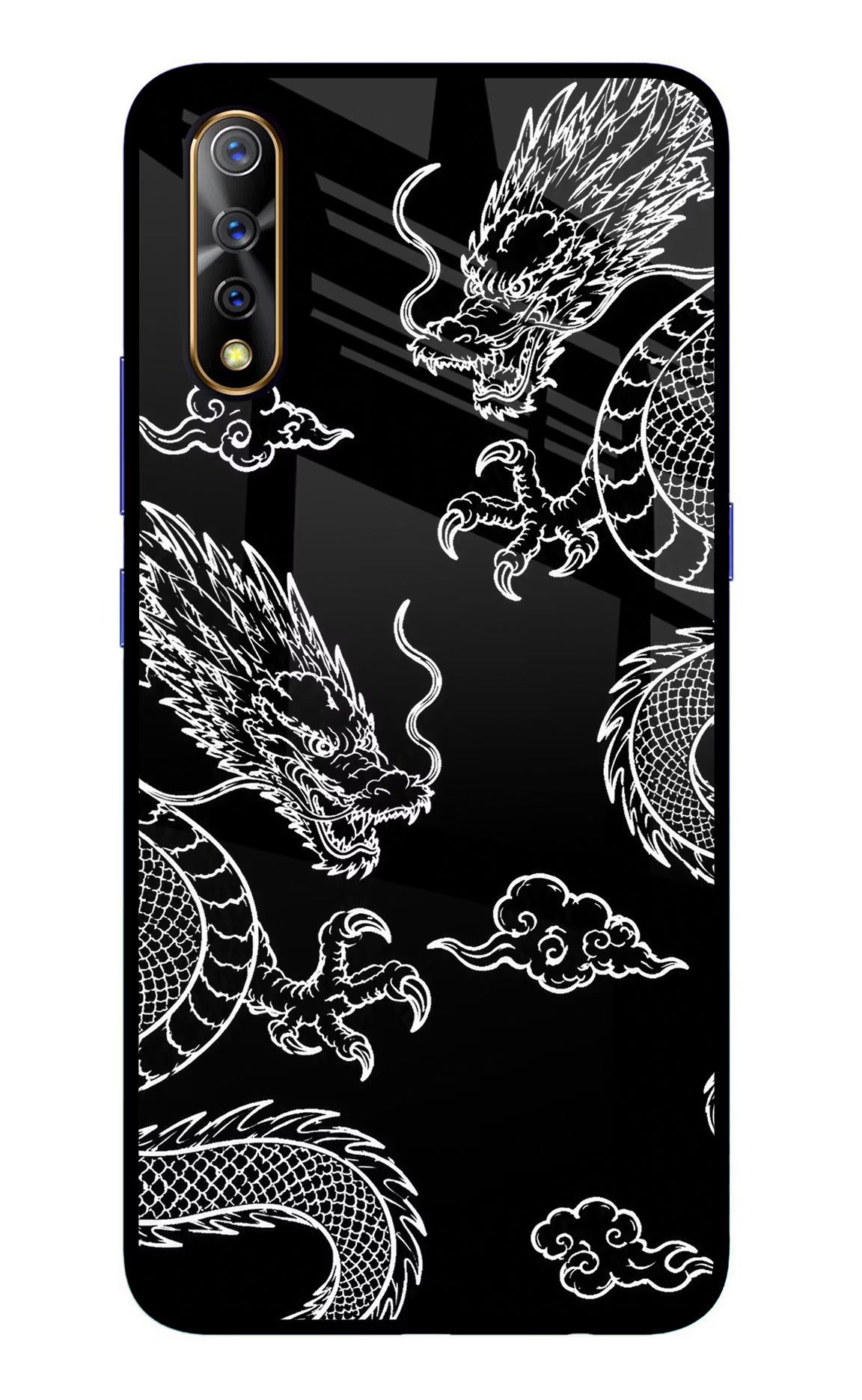 Twin Dragons Vivo S1/Z1x Glass Case - Twin Dragons Vivo S1/Z1x Glass Case Twin Dragons Vivo S1/Z1x Glass Case