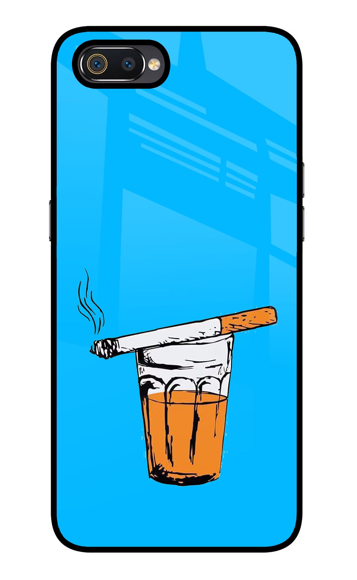 Chai Sutta Realme C2 Glass Case - Chai Sutta Realme C2 Glass Case Chai Sutta Realme C2 Glass Case