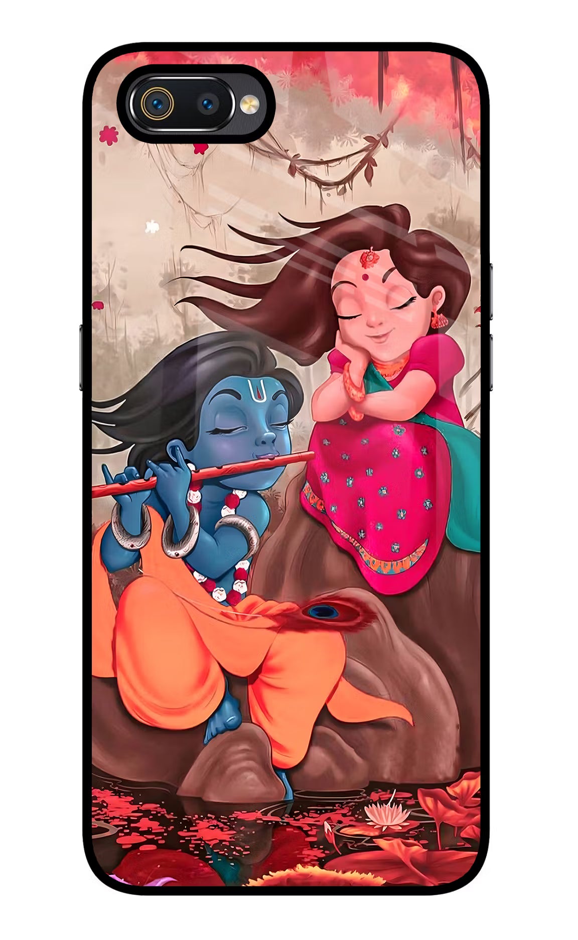 Radhe Krishna Realme C2 Glass Case - Radhe Krishna Realme C2 Glass Case Radhe Krishna Realme C2 Glass Case