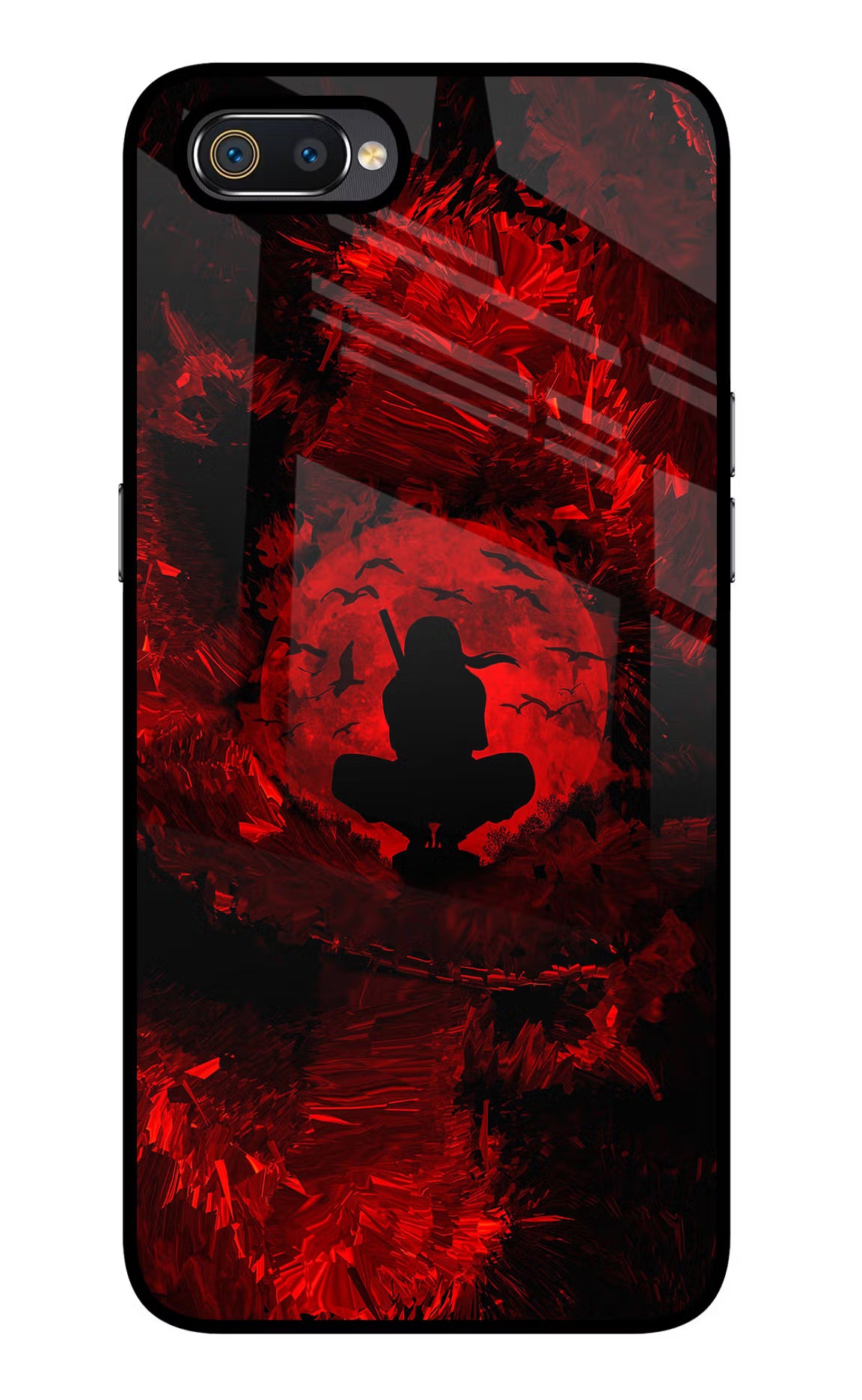 Itachi Uchiha Realme C2 Glass Case - Itachi Uchiha Realme C2 Glass Case Itachi Uchiha Realme C2 Glass Case