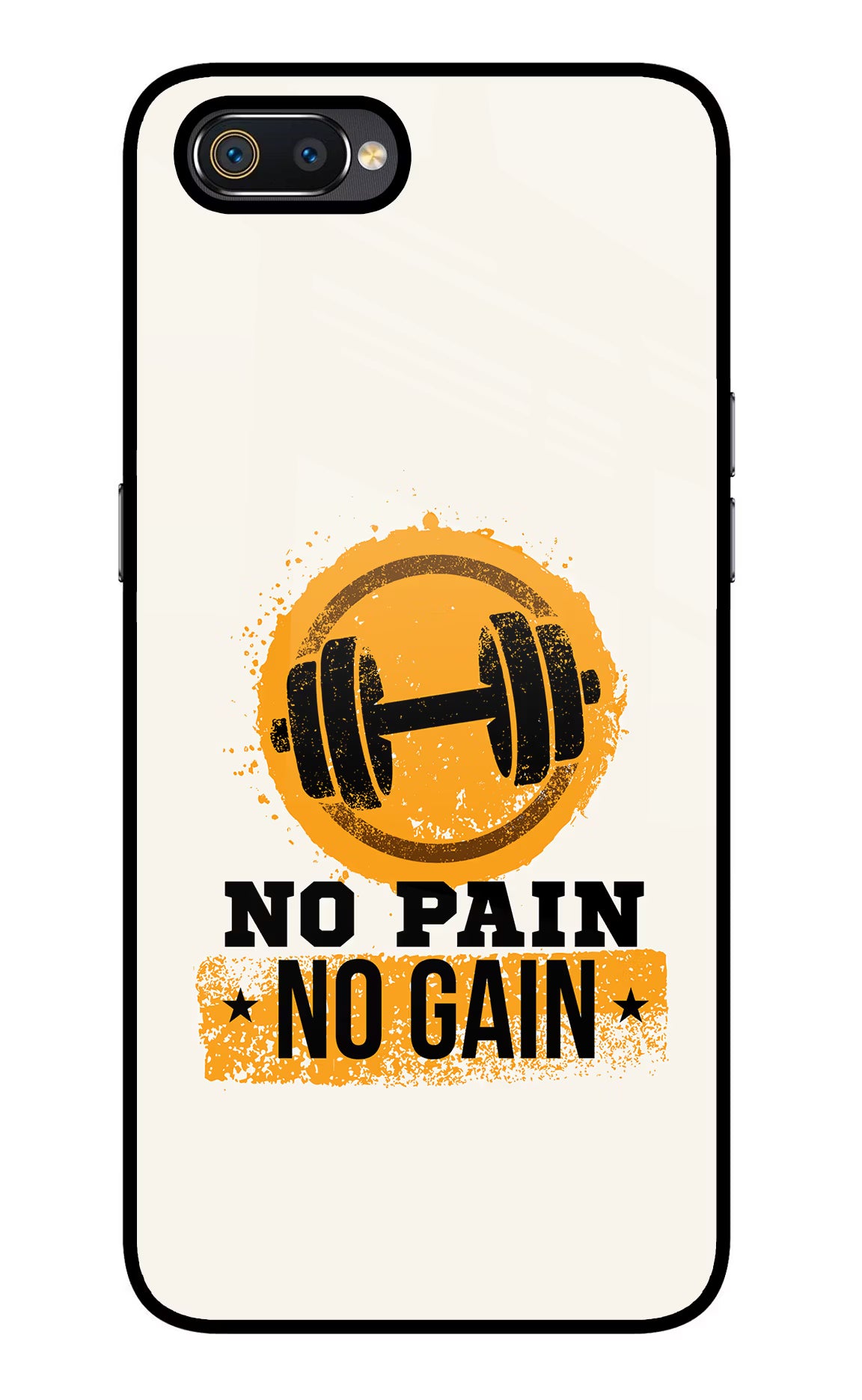 No Pain No Gain Realme C2 Glass Case - No Pain No Gain Realme C2 Glass Case No Pain No Gain Realme C2 Glass Case