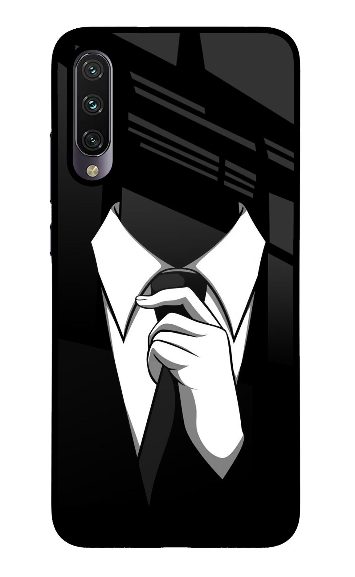 Black Tie Mi A3 Glass Case - Black Tie Mi A3 Glass Case Black Tie Mi A3 Glass Case