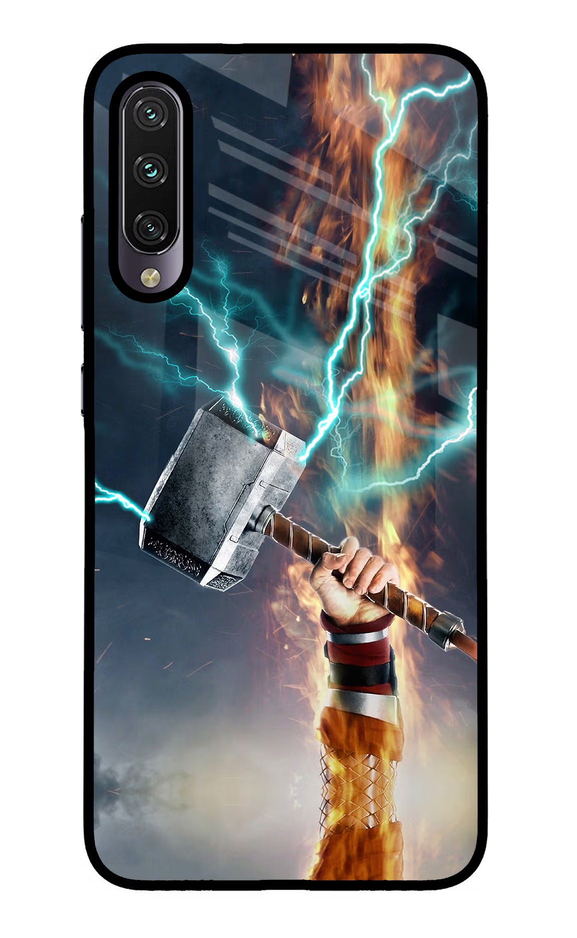 Thor Hammer Mjolnir Mi A3 Glass Case - Thor Hammer Mjolnir Mi A3 Glass Case Thor Hammer Mjolnir Mi A3 Glass Case