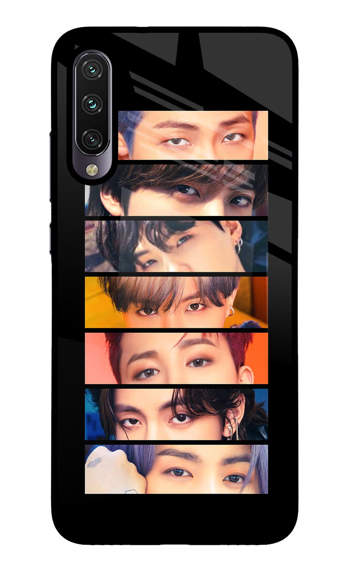 BTS Eyes Mi A3 Glass Case - BTS Eyes Mi A3 Glass Case BTS Eyes Mi A3 Glass Case