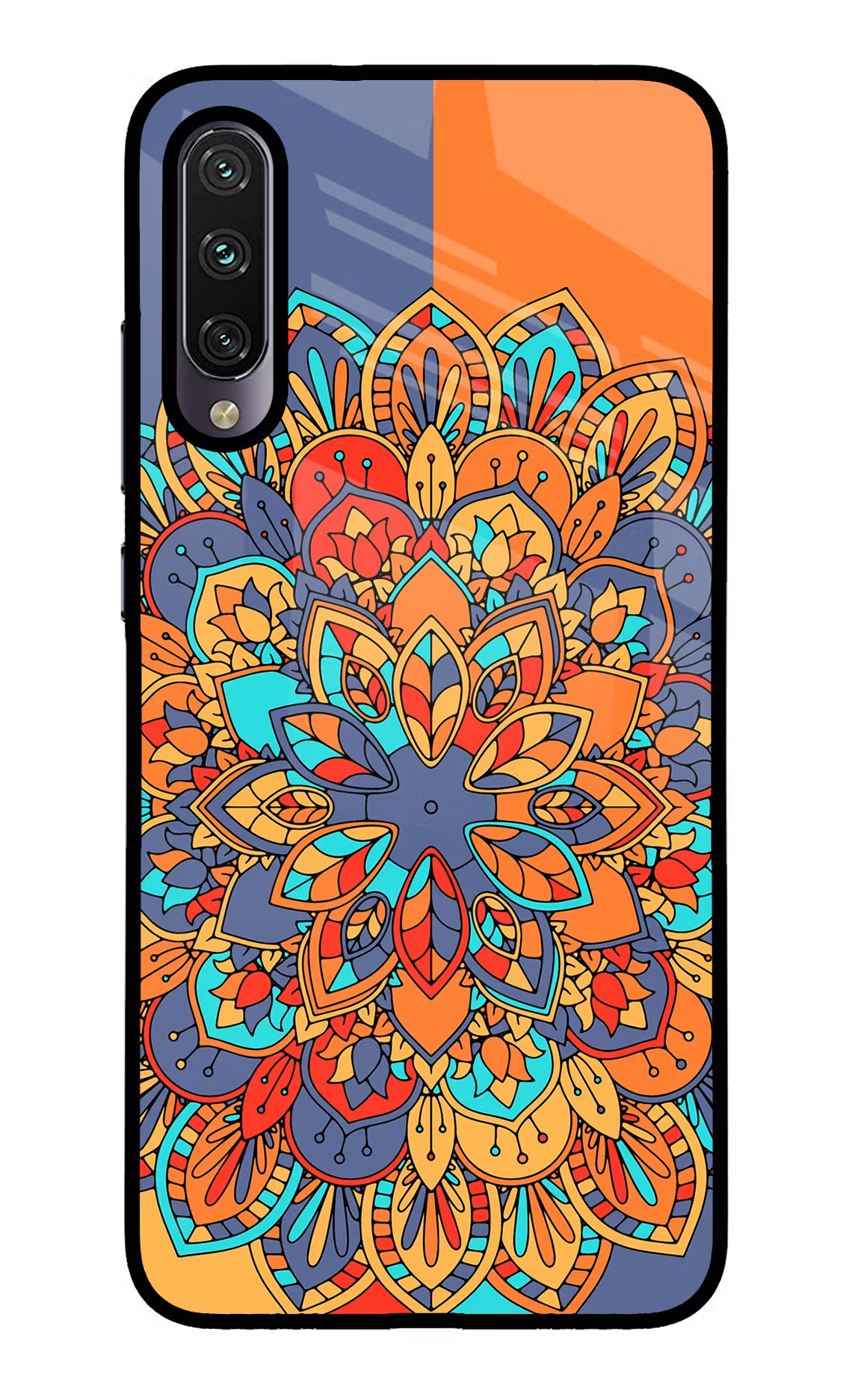Color Mandala Mi A3 Glass Case - Color Mandala Mi A3 Glass Case Color Mandala Mi A3 Glass Case