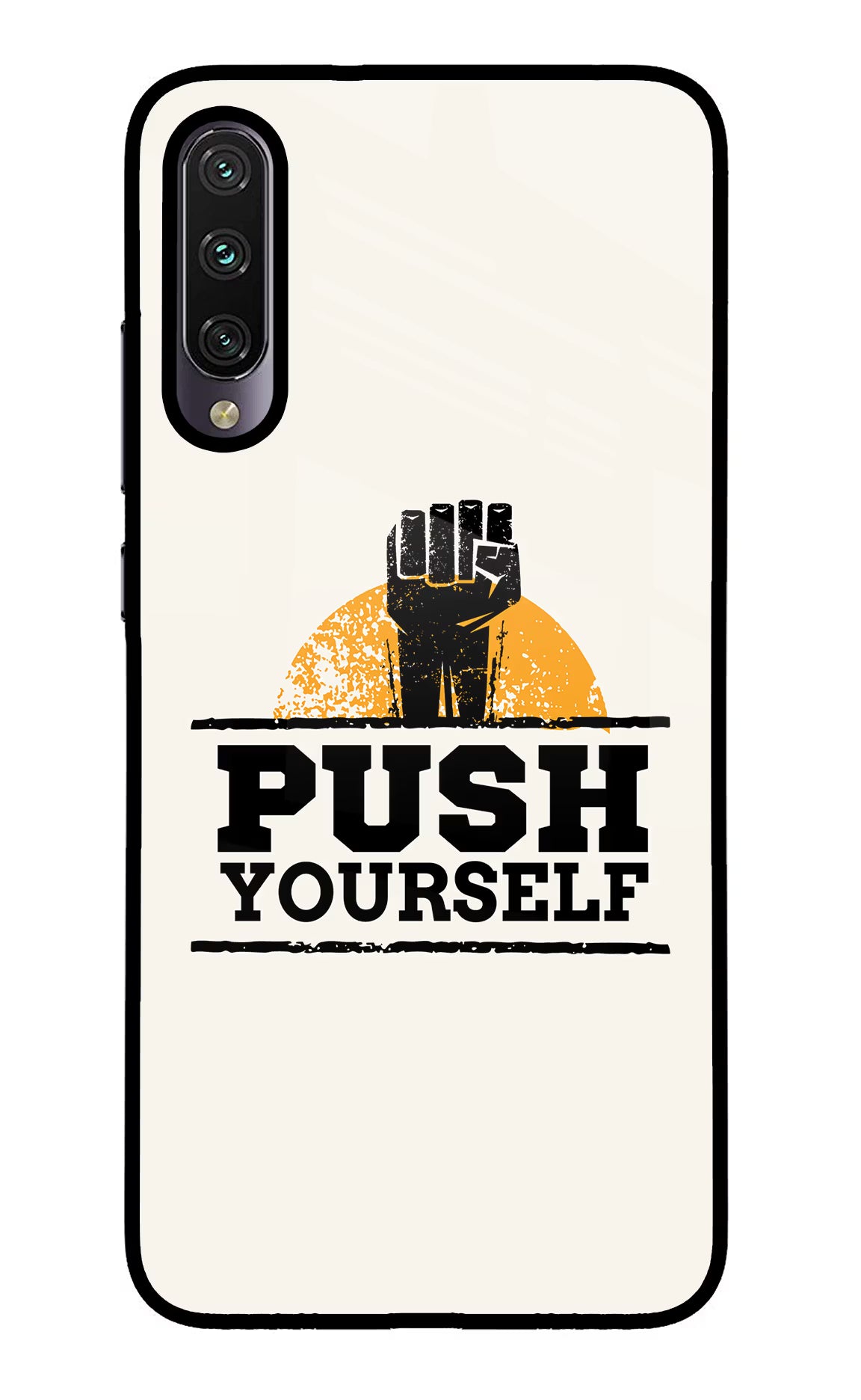 Push Yourself Mi A3 Glass Case - Push Yourself Mi A3 Glass Case Push Yourself Mi A3 Glass Case