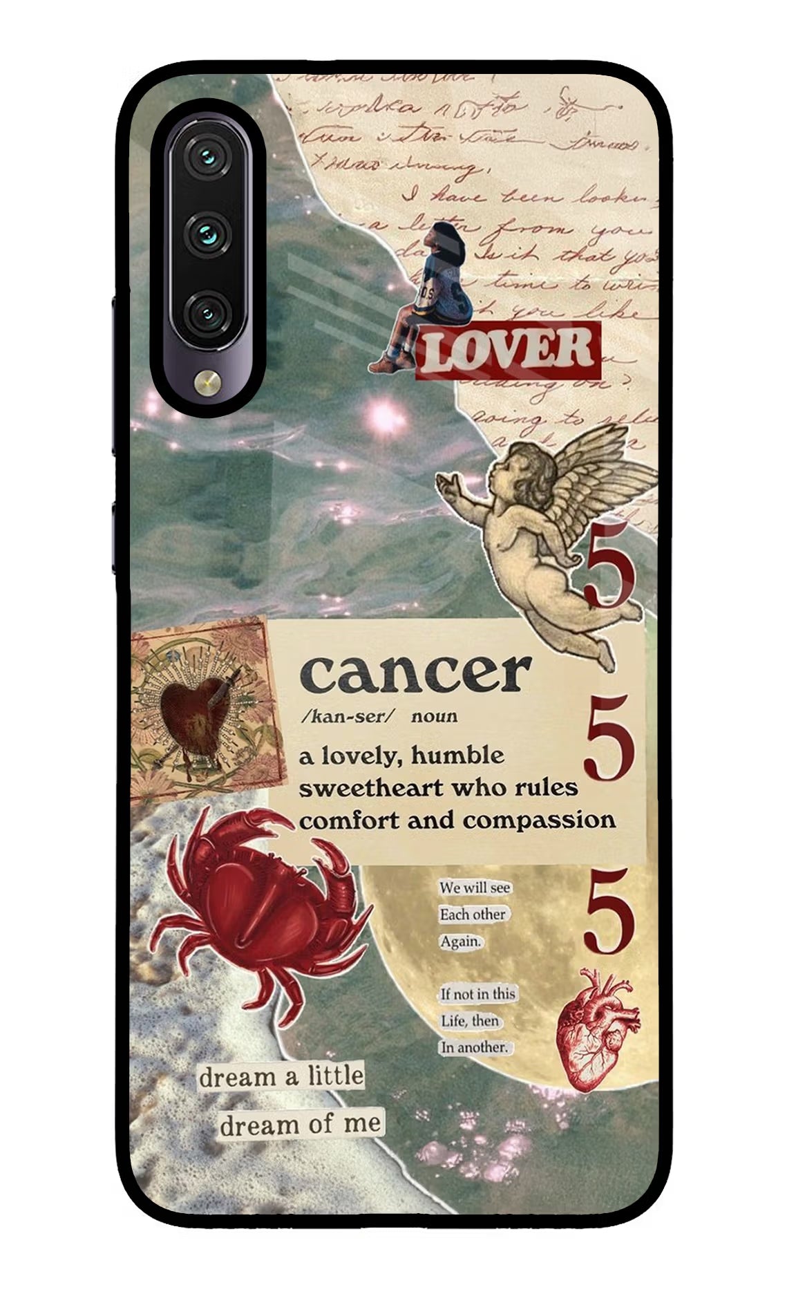 Cancer Zodiac Mi A3 Glass Case - Cancer Zodiac Mi A3 Glass Case Cancer Zodiac Mi A3 Glass Case
