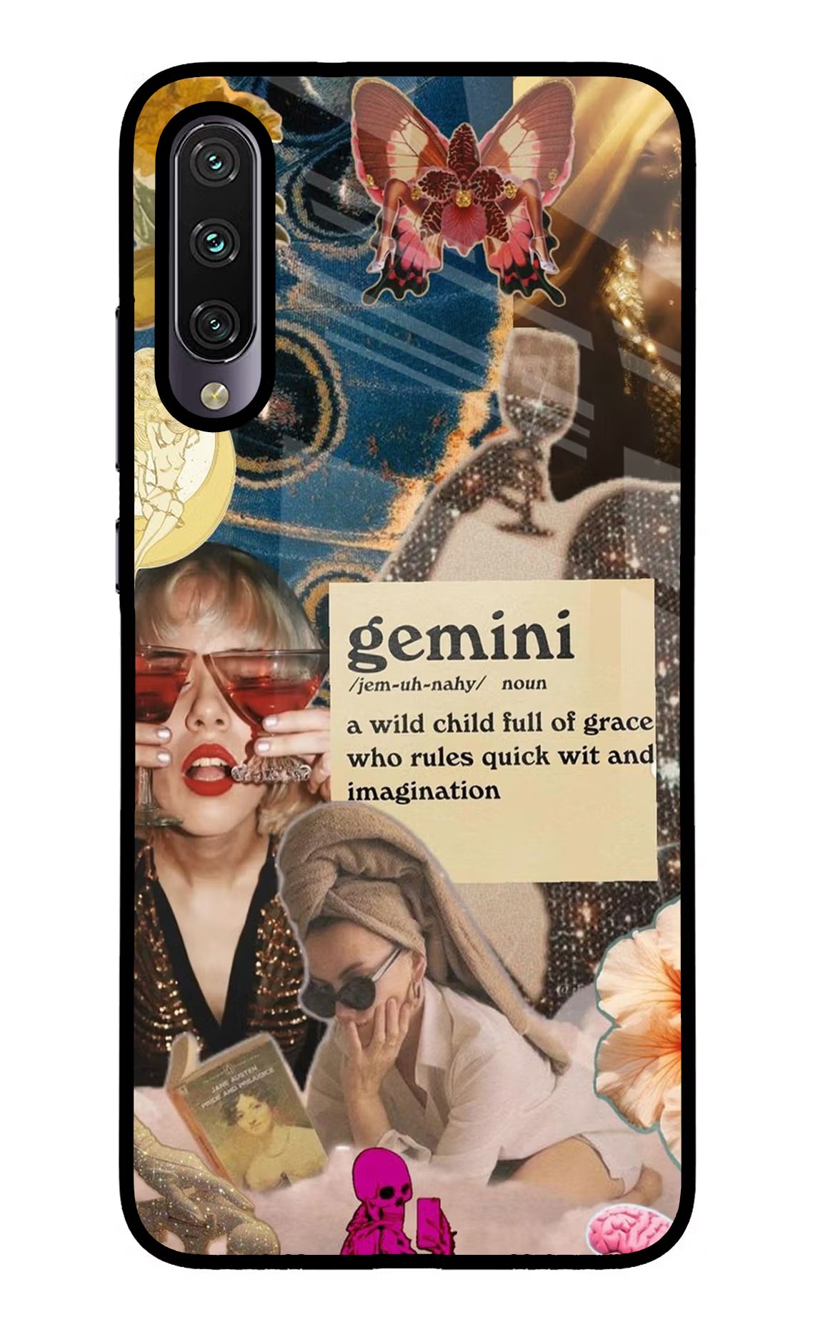 Gemini Zodiac Mi A3 Glass Case - Gemini Zodiac Mi A3 Glass Case Gemini Zodiac Mi A3 Glass Case