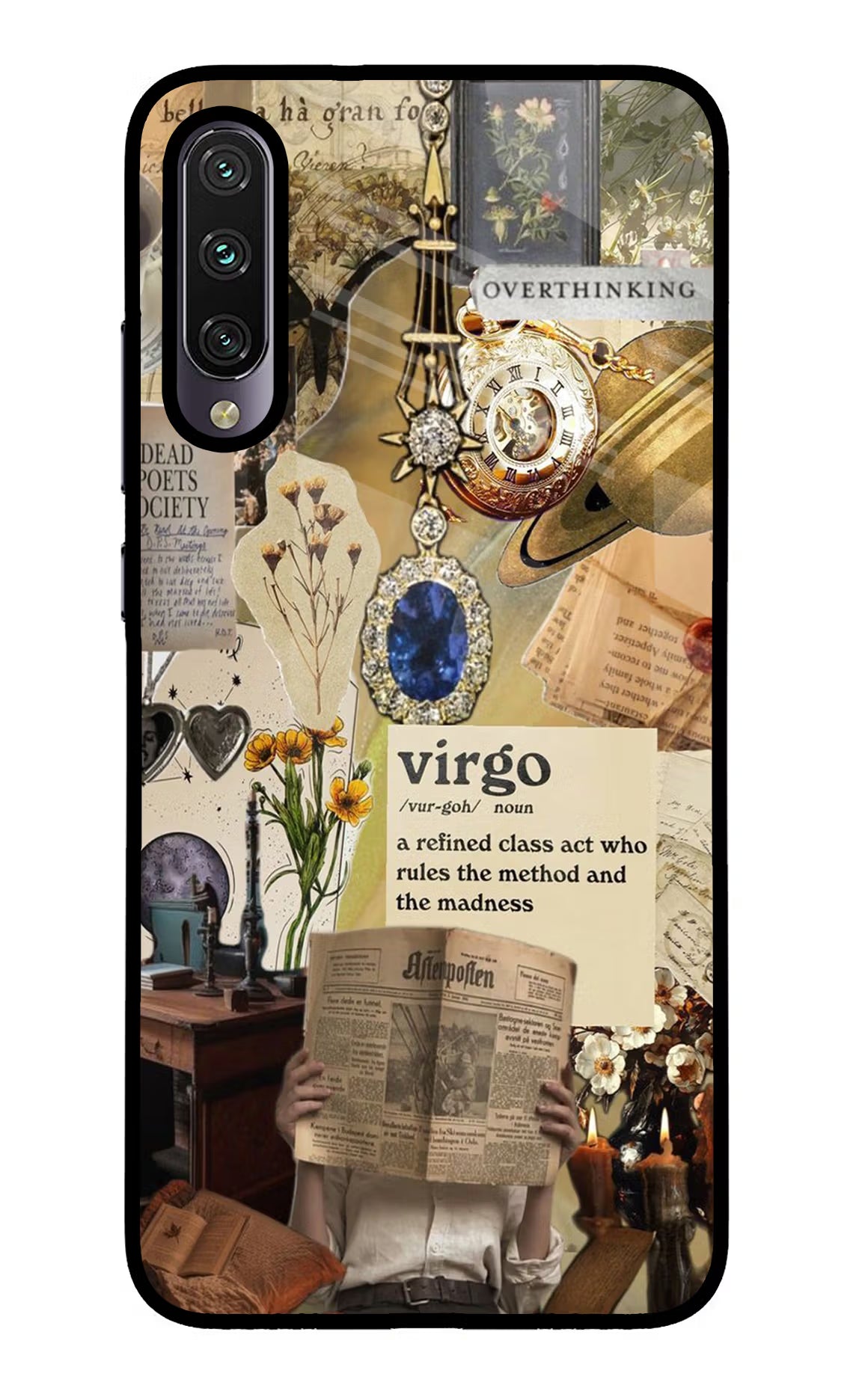 Virgo Zodiac Mi A3 Glass Case - Virgo Zodiac Mi A3 Glass Case Virgo Zodiac Mi A3 Glass Case